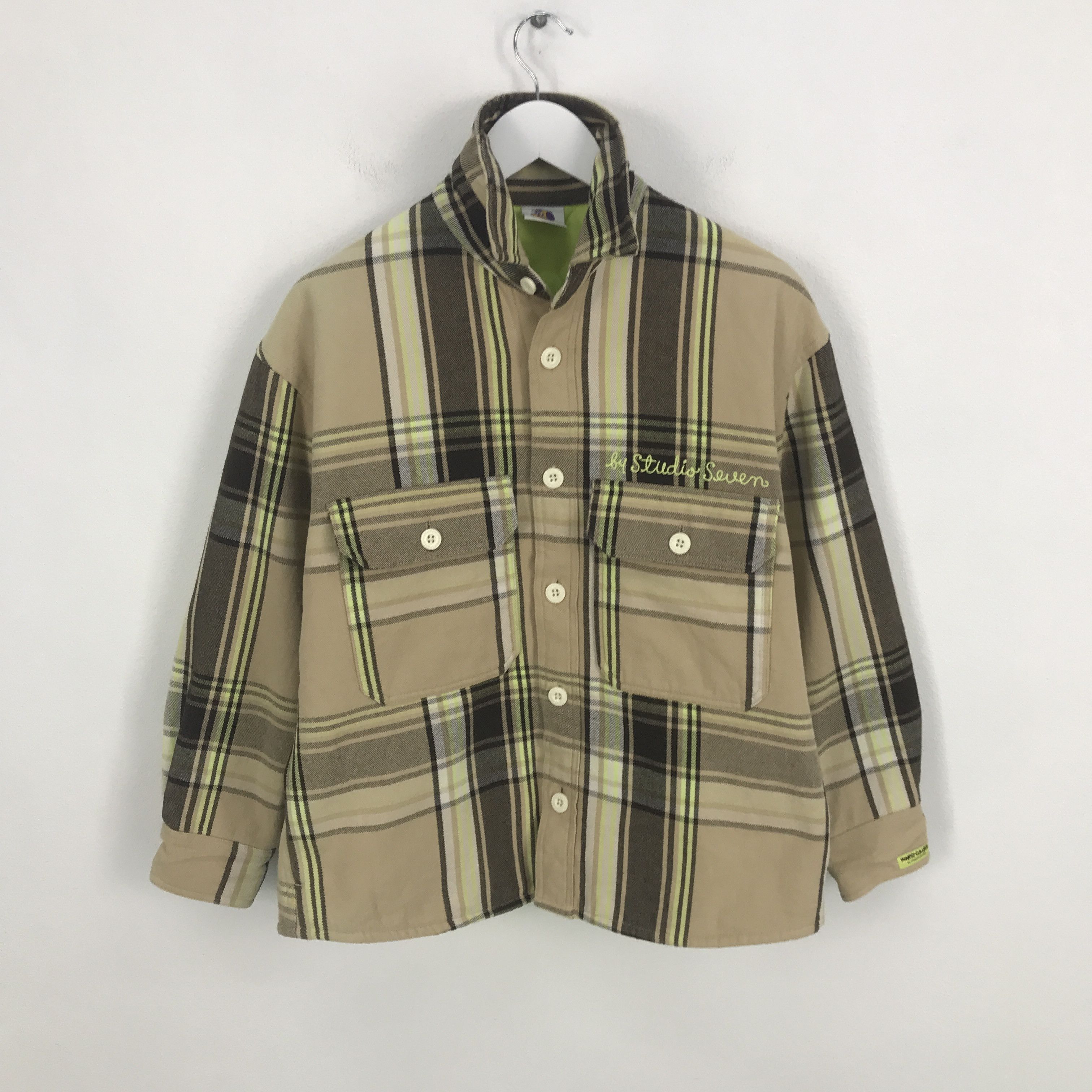 Japanese Brand × Studio Seven Rare Honest college Button Up Shirt Size US S / EU 44-46 / 1 - 2 Thumbnail