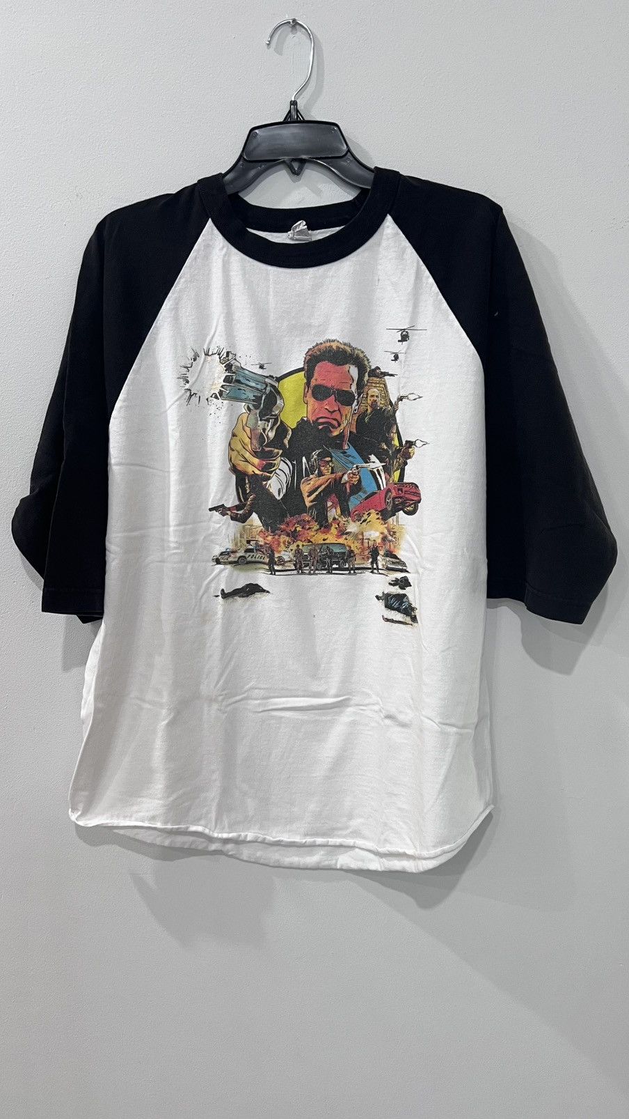 Vintage ARNOLD SCHHARZENEGGER “The Last Stand” 3/4 Sleeve Size XL Size US XL / EU 56 / 4 - 1 Thumbnail