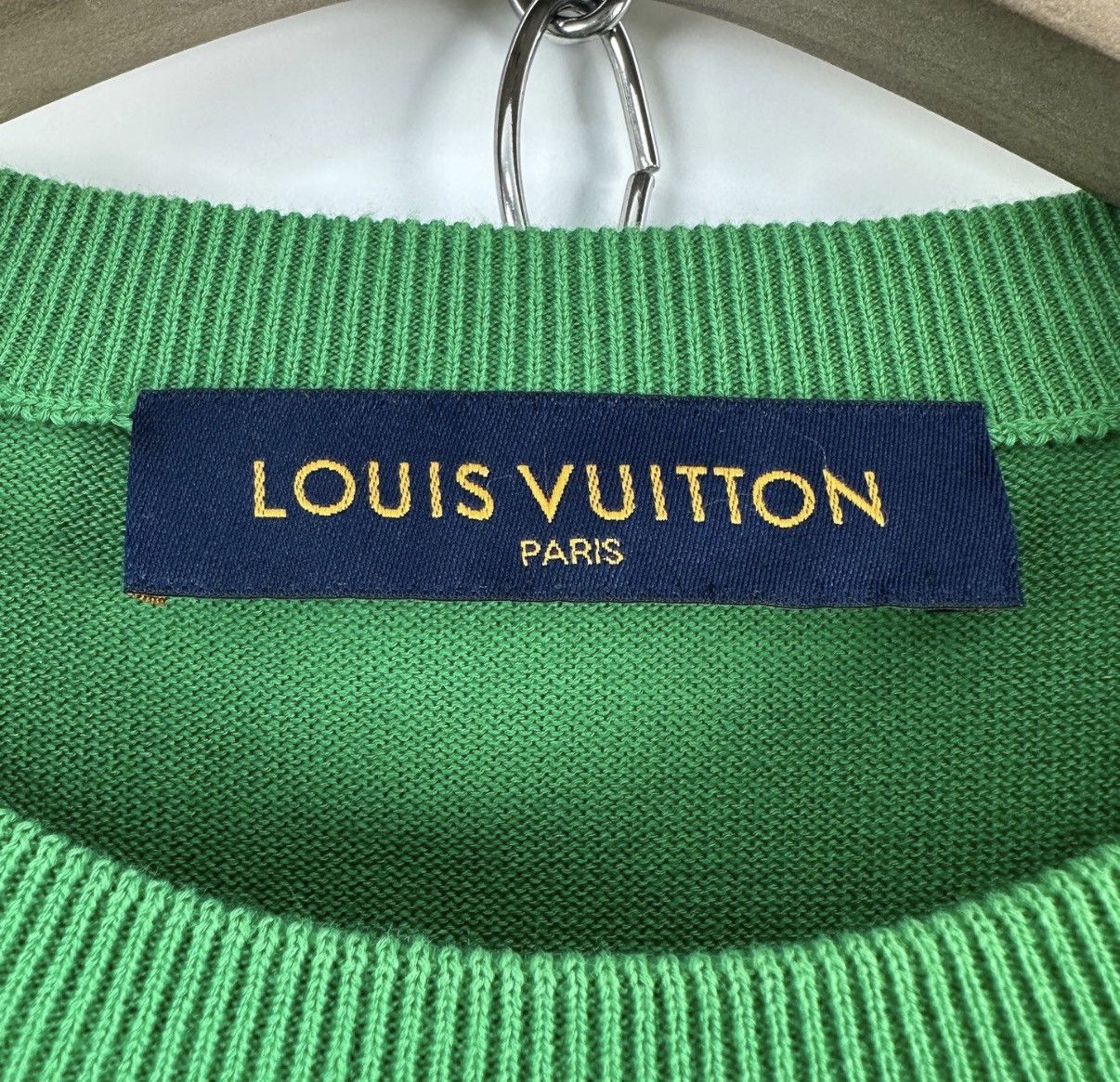Louis Vuitton Louis Vuitton Green All-Over Embossed Logo Short Sleeve K12 Size US M / EU 48-50 / 2 - 4 Thumbnail