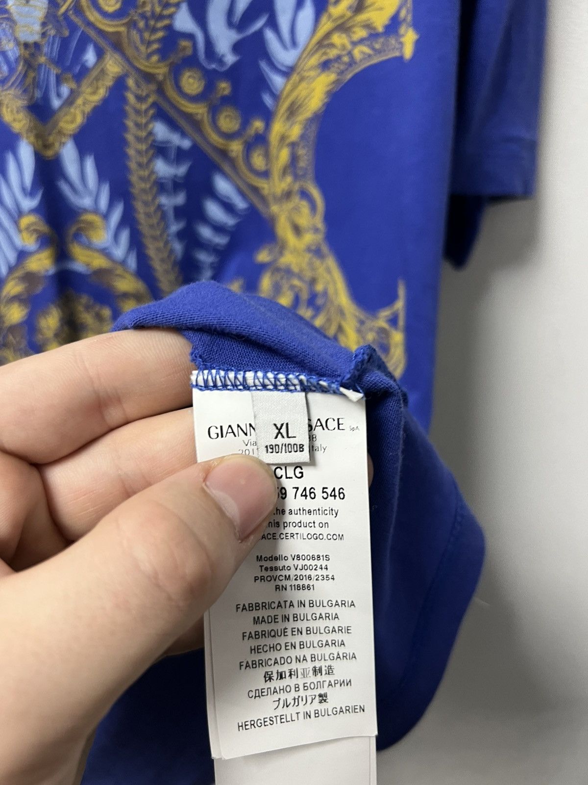 Versace Mens Vintage Versace T-shirt Big logo Tee luxury M Size Size US XL / EU 56 / 4 - 6 Thumbnail