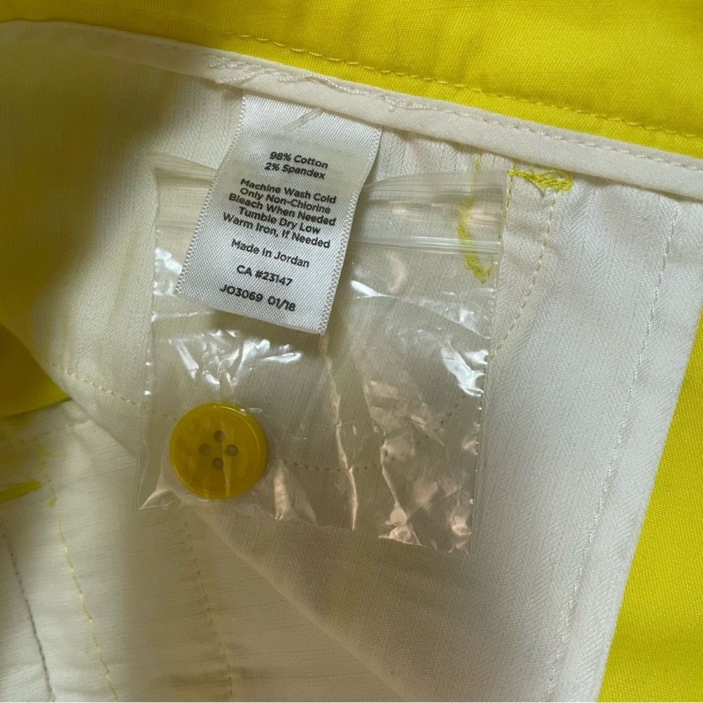 Talbots NWT New Talbots Pedal Pusher Perfect Skimmer Cotton Yellow Size 32" / US 10 / IT 46 - 8 Thumbnail