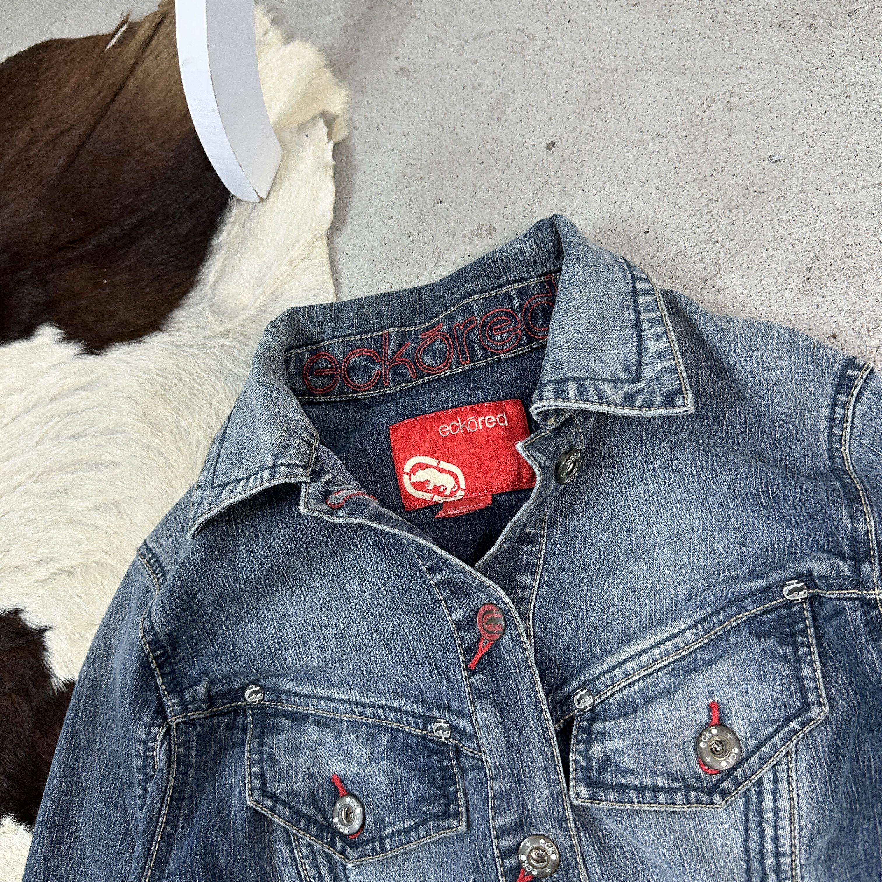 Ecko Unltd. × Vintage Vintage Ecko Unltd Fitted Jeans Jacket Size M / US 6-8 / IT 42-44 - 2 Thumbnail