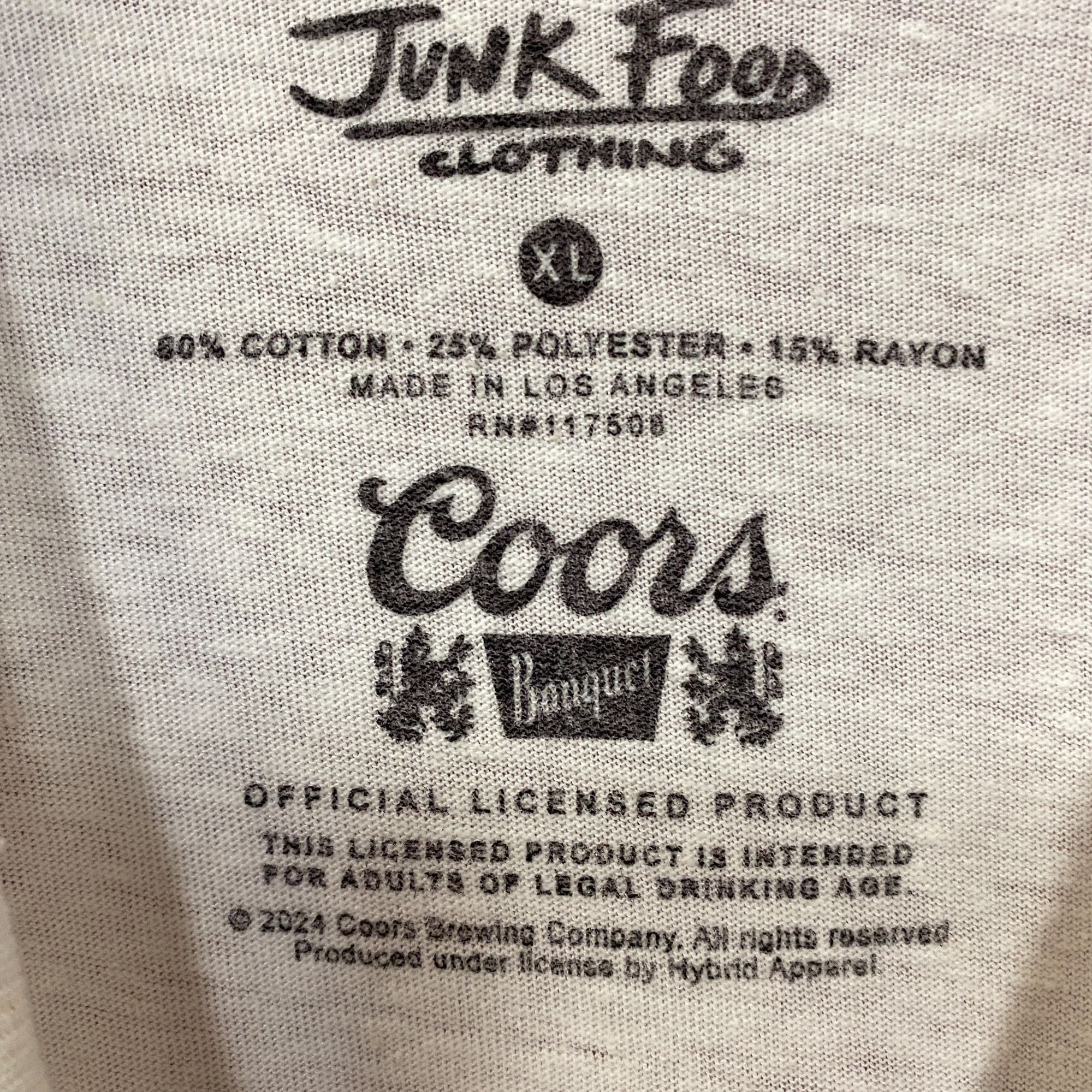 Junk Food Junk Food Clothing Coors Banquet Cowboy Vintage Style Graphi Size XL / US 12-14 / IT 48-50 - 4 Thumbnail