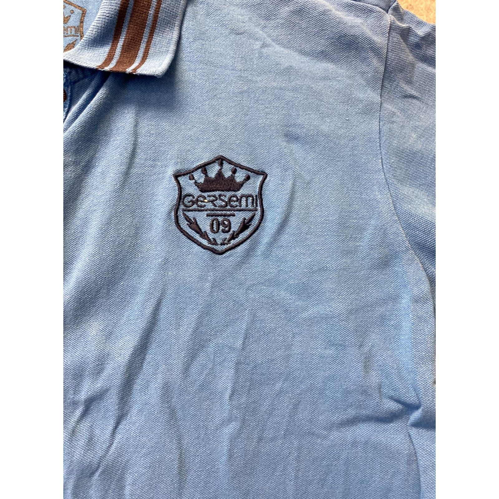 Vintage Gersemi Polo Shirt Women Large Blue Casual Short Sleeve Cotton Classic Preppy Sports Size L / US 10 / IT 46 - 4 Thumbnail
