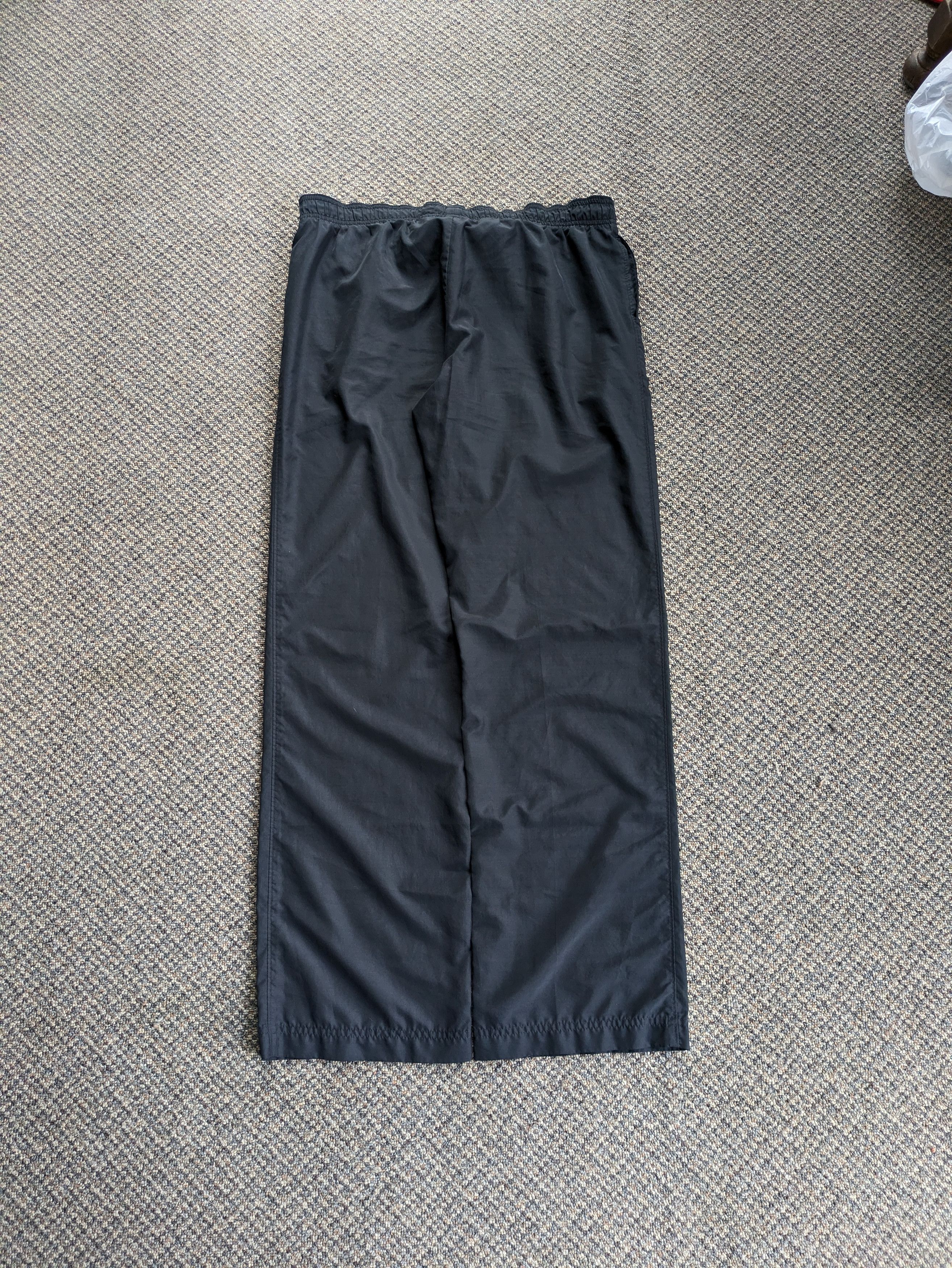 Nike × Vintage Vintage y2k Nike Baggy Loose Lightweight Black Trackpants Size US 34 / EU 50 - 2 Thumbnail