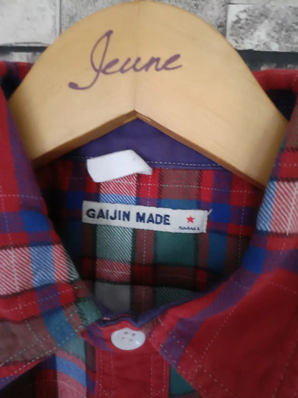 Japanese Brand Gaijin made crazy silhouette flannel shirt Size US M / EU 48-50 / 2 - 8 Thumbnail