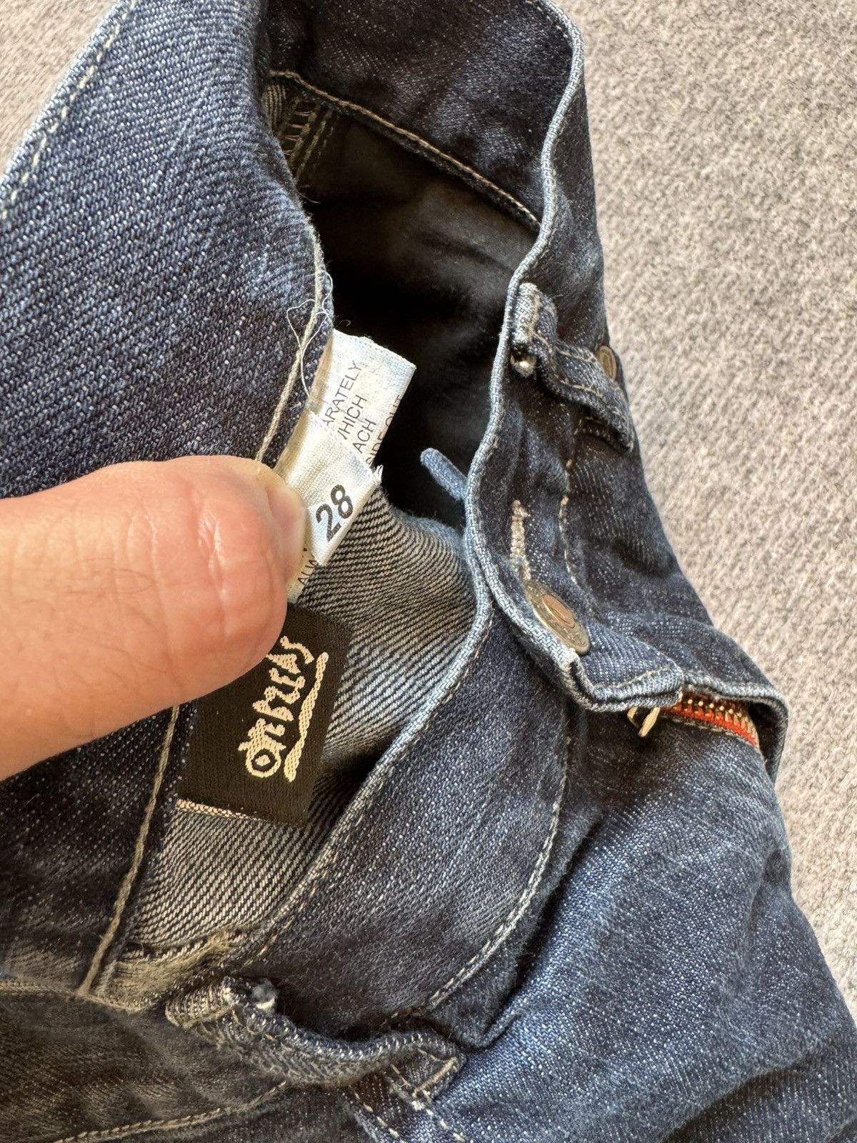 Designer RAP pants y2k denim baggy fit Japan style carpenter Size US 28 / EU 44 - 6 Thumbnail
