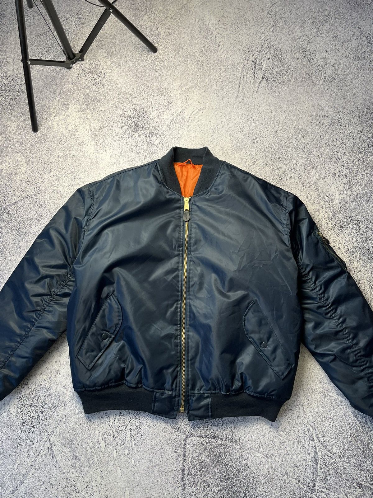 Vintage Vintage blue Reversible Bomber Jacket MA1 Size US XXL / EU 58 / 5 - 3 Thumbnail
