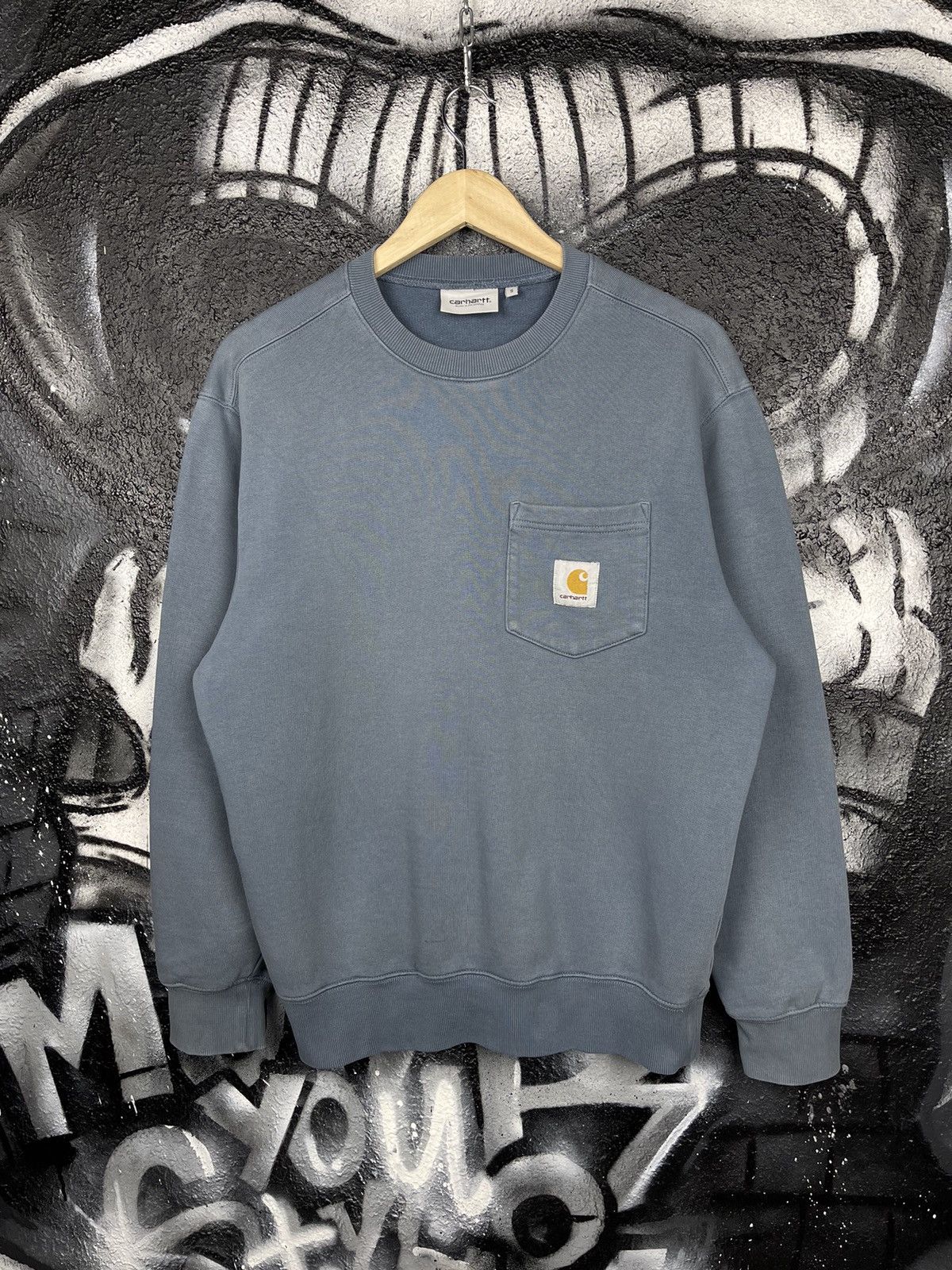 Carhartt Wip Carhartt WIP Blue Pocket Logo Sweatshirt Men’s Size Small Size US S / EU 44-46 / 1 - 3 Thumbnail