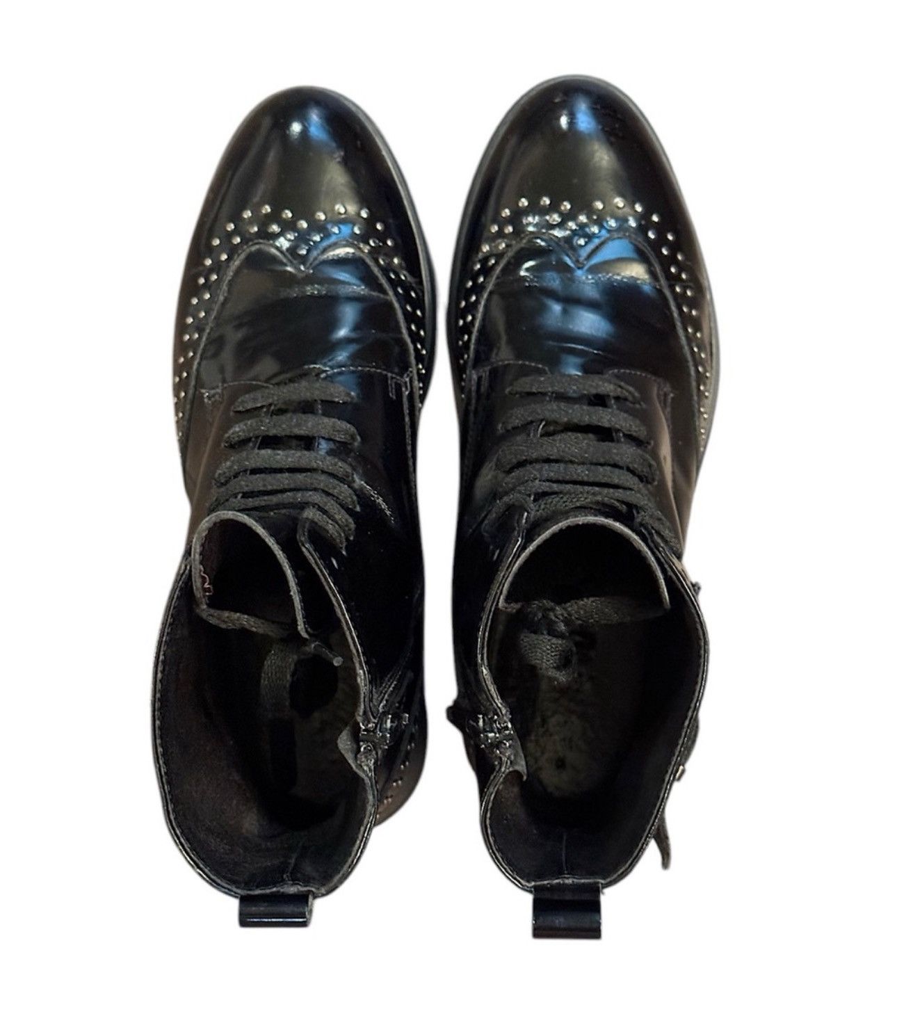 Designer × Other × Vintage GOMNAR ITALY Black Patton Studded Ankle Boots SZ 7.5 Size US 7.5 / IT 37.5 - 6 Thumbnail