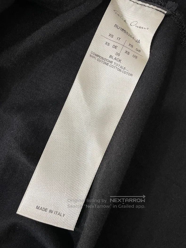 Rick Owens Rick Owens Cotton T-shirt Size US XS / EU 42 / 0 - 8 Thumbnail