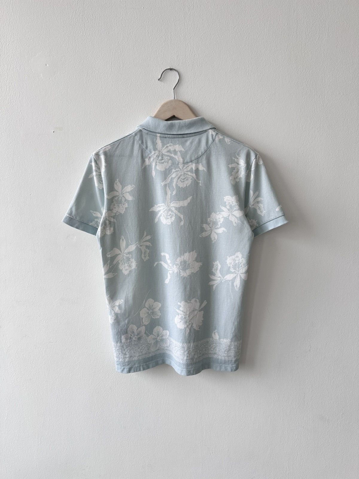 The Kooples THE KOOPLES Paris S Polo Shirt Blue Floral Flower Print Size US S / EU 44-46 / 1 - 10 Thumbnail