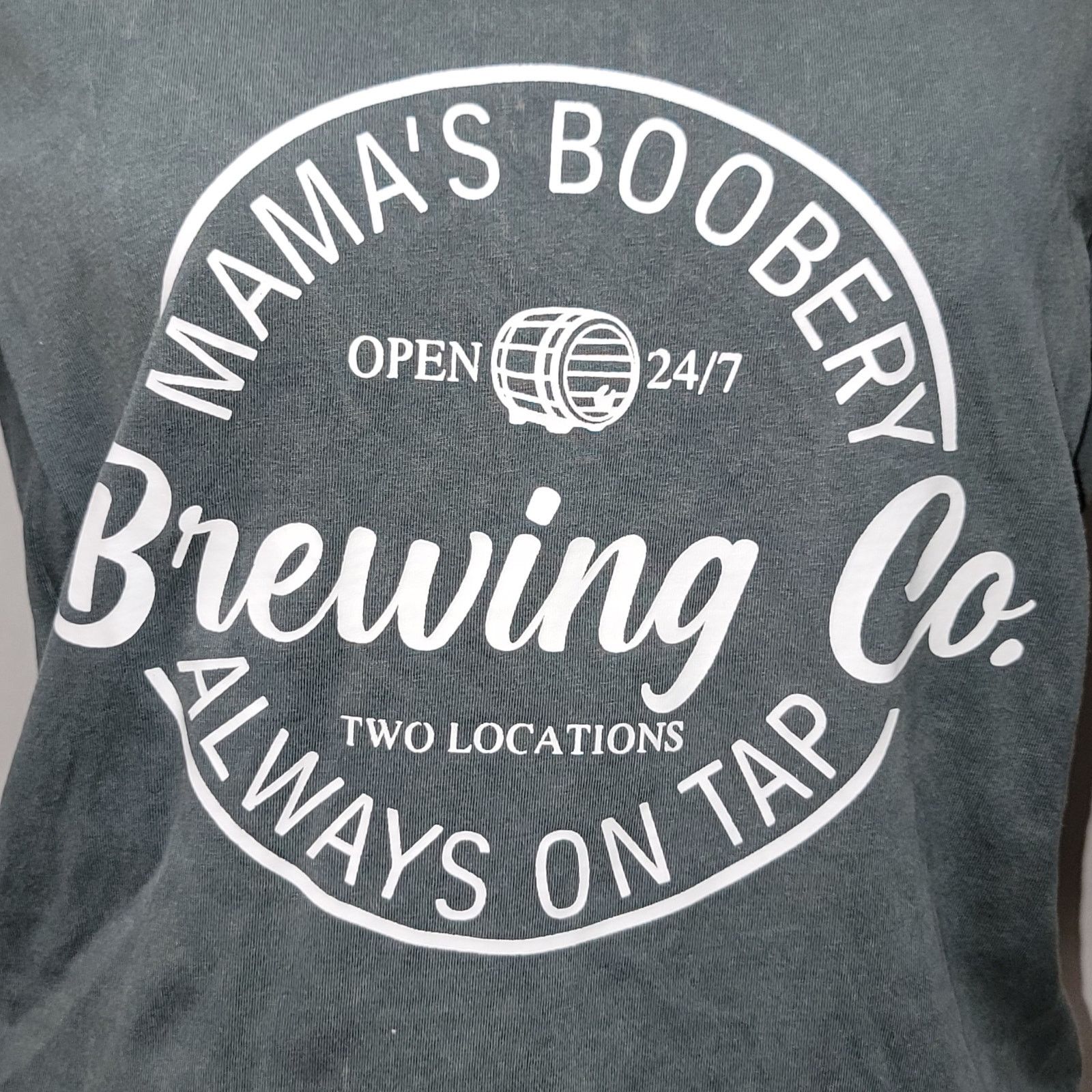 Other Nursing Tee w/ Zippers "Mama's Boobery Brewering Co" -Med Size M / US 6-8 / IT 42-44 - 2 Thumbnail