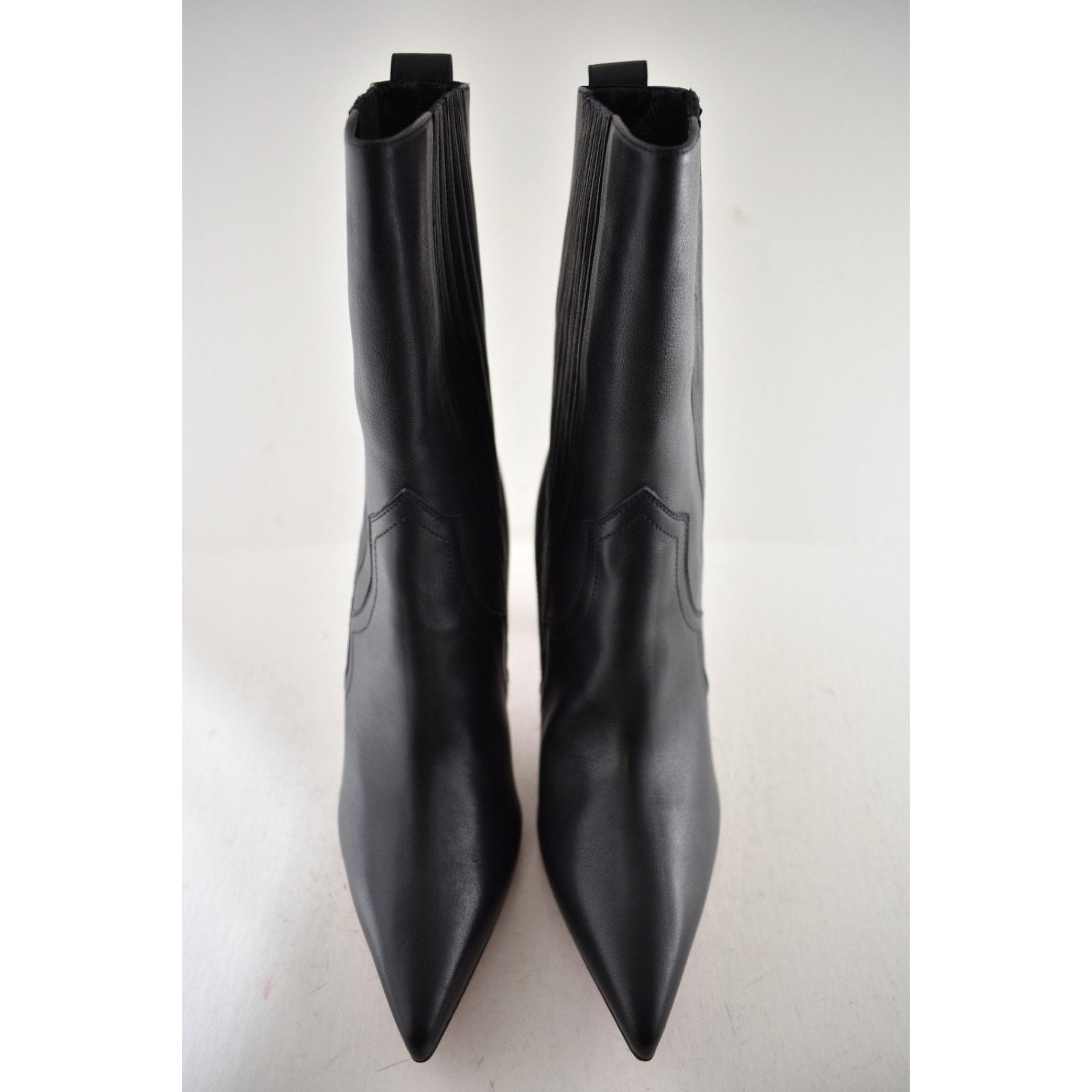 Christian Louboutin Christian Louboutin Santigag 85 Black Leather Ankle Boot 39 Size US 8 / IT 38 - 8 Thumbnail