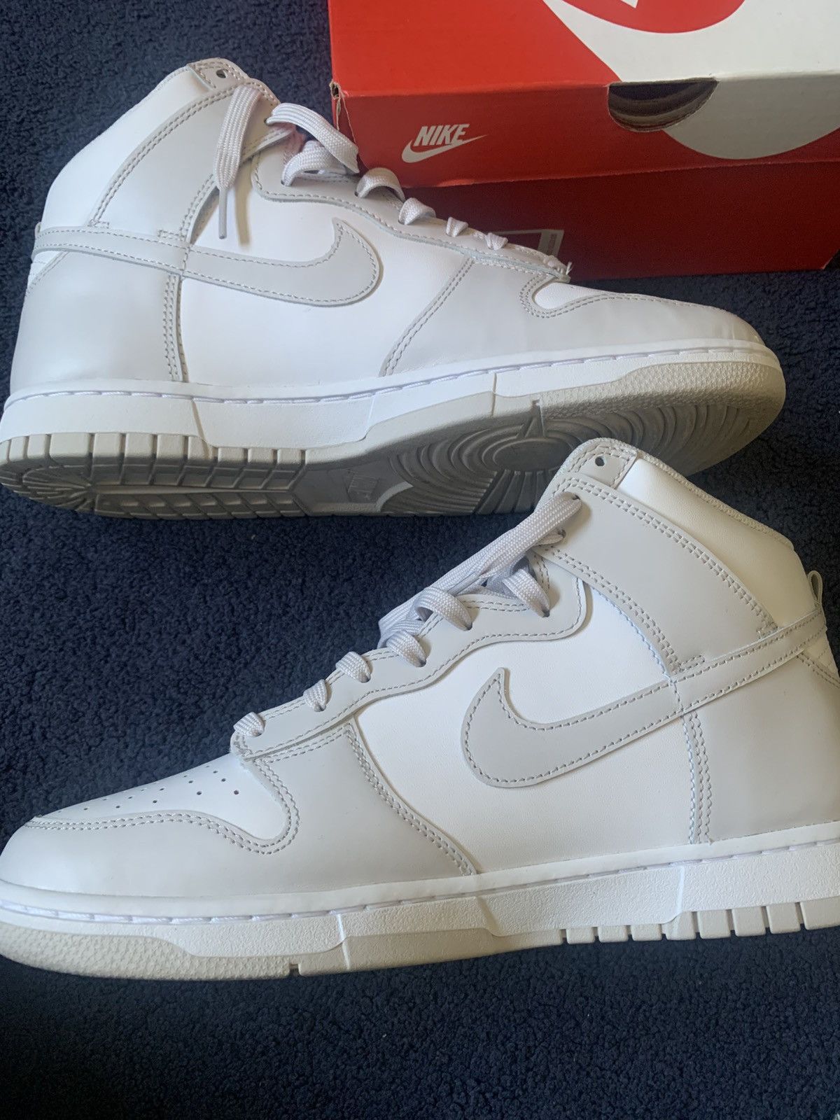 Nike Nike Dunk HI Retro Vast Grey Size US 10.5 / EU 43-44 - 6 Thumbnail