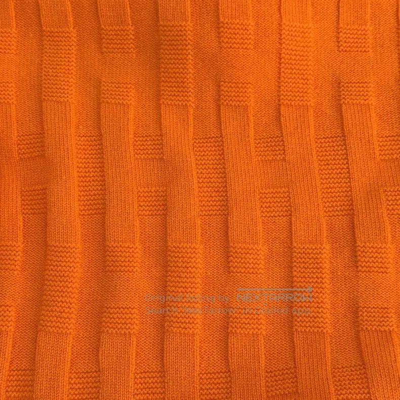 Hermes Hermes Orange Printed Wool Sweater Size XS / US 0-2 / IT 36-38 - 8 Thumbnail