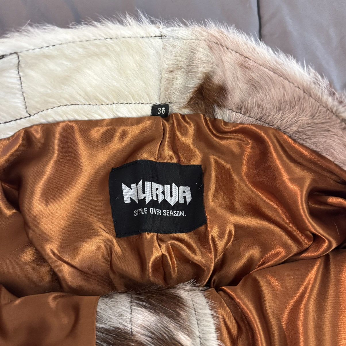 NYRVA Tan Cowhide Leather Shorts Size US 36 / EU 52 - 3 Thumbnail