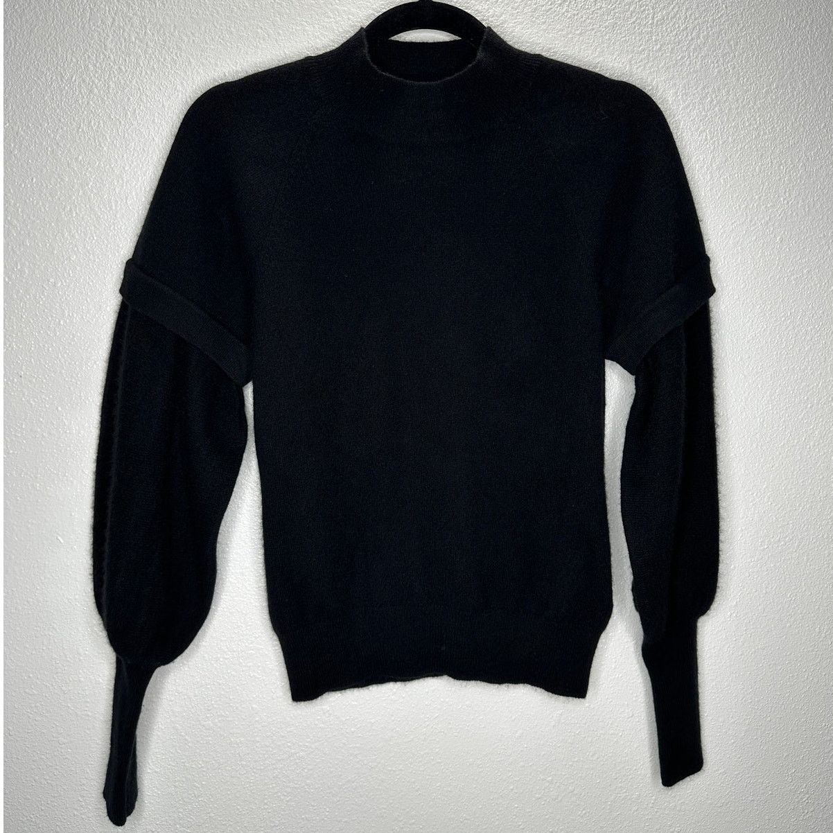 Jonathan Simkhai Jonathan Simkhai Black Mackenzie Mock Neck Cashmere Sweater Size S / US 4 / IT 40 - 5 Thumbnail