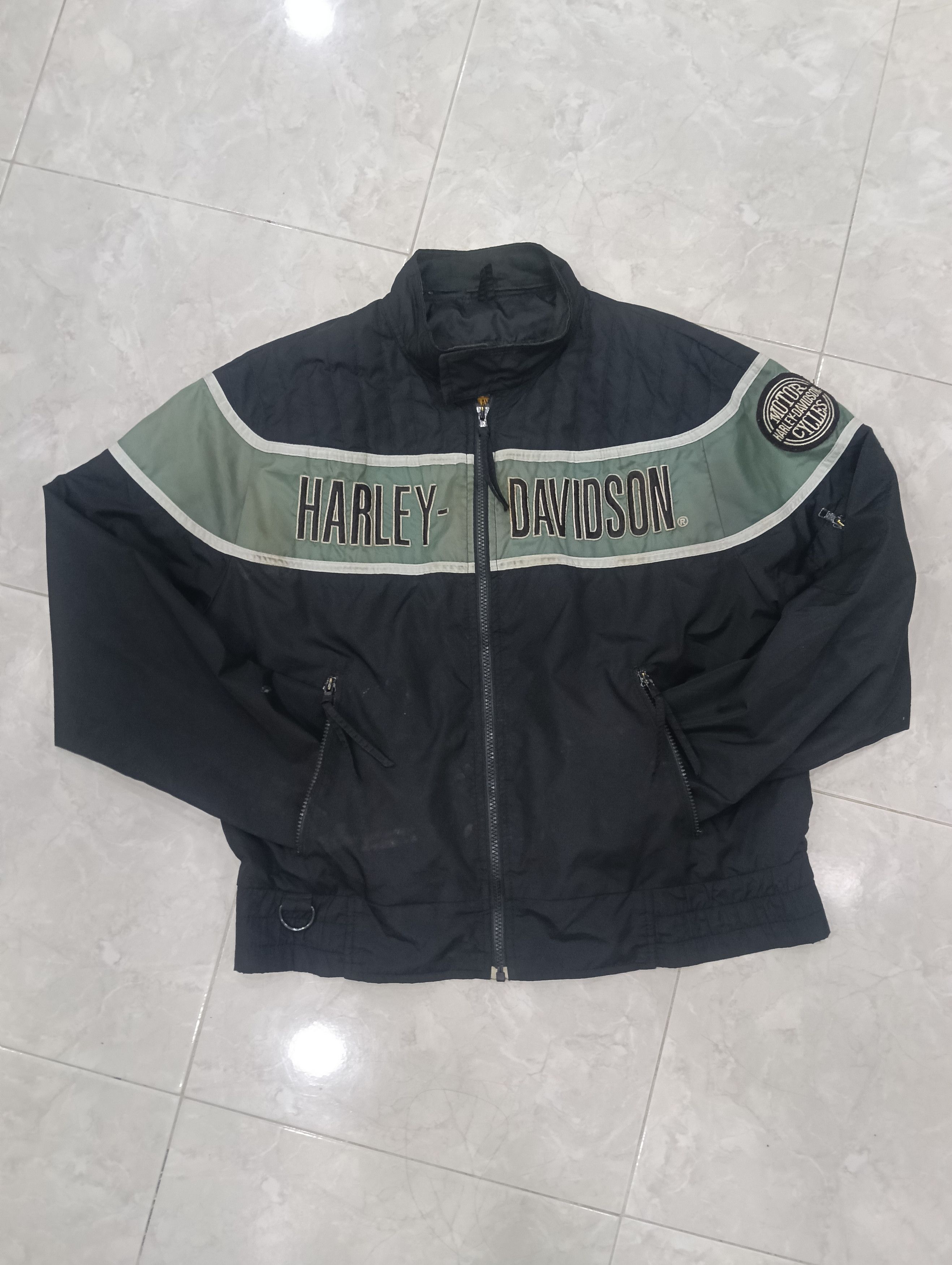 Harley Davidson Vintage Harley Davidson Bomber Jacket Size US XL / EU 56 / 4 - 2 Thumbnail