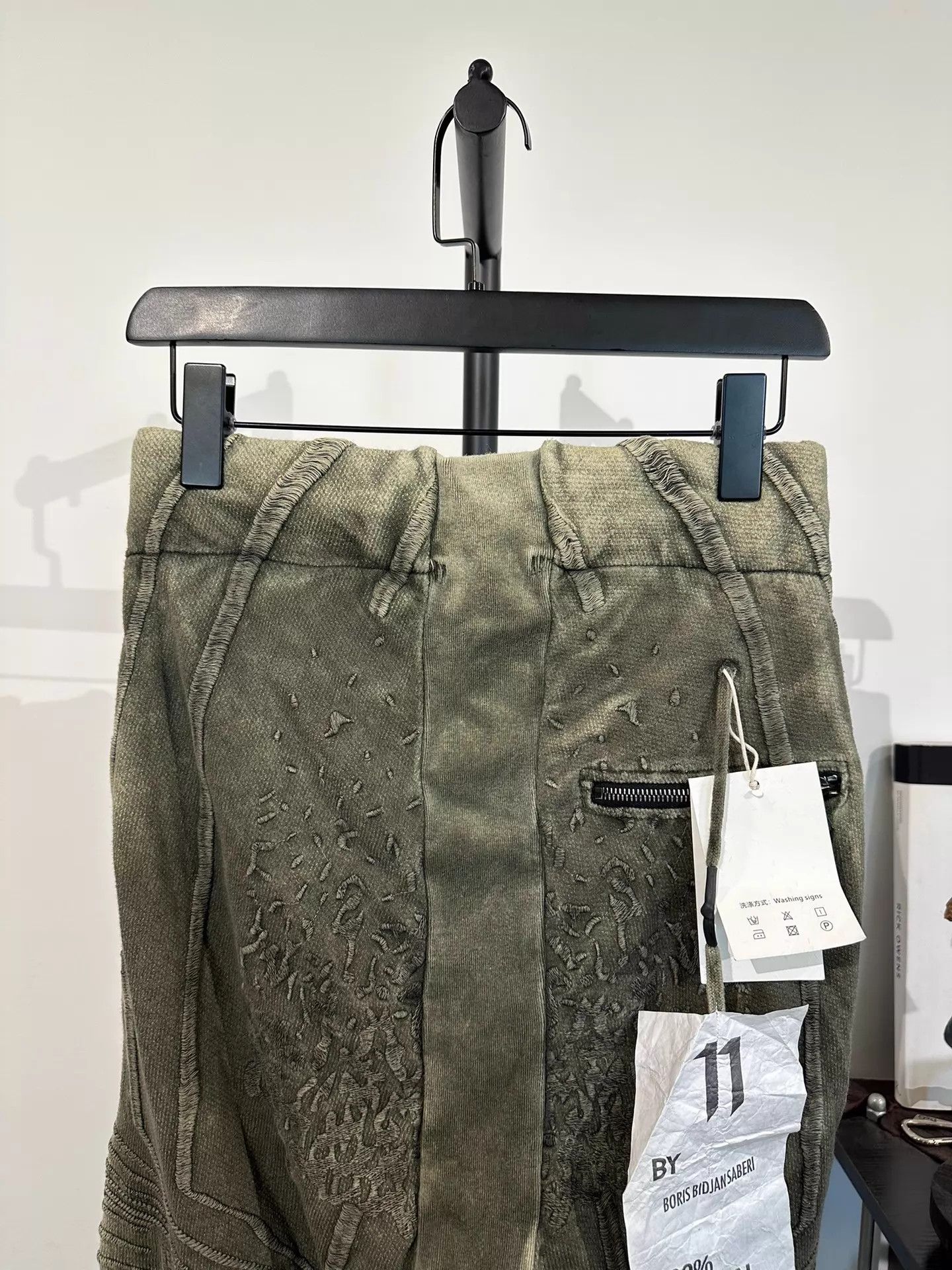 Boris Bidjan Saberi BBS P13 dropped crotch sweatpants S Size US 29 - 6 Thumbnail