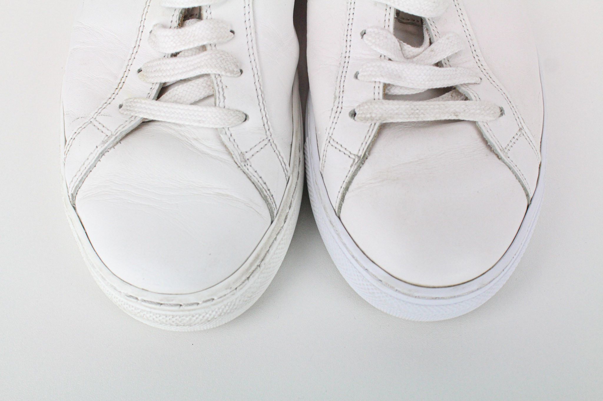 Suitsupply EU40 White Leather Low-Top Sneakers 73723 Size US 7 / EU 40 - 9 Thumbnail