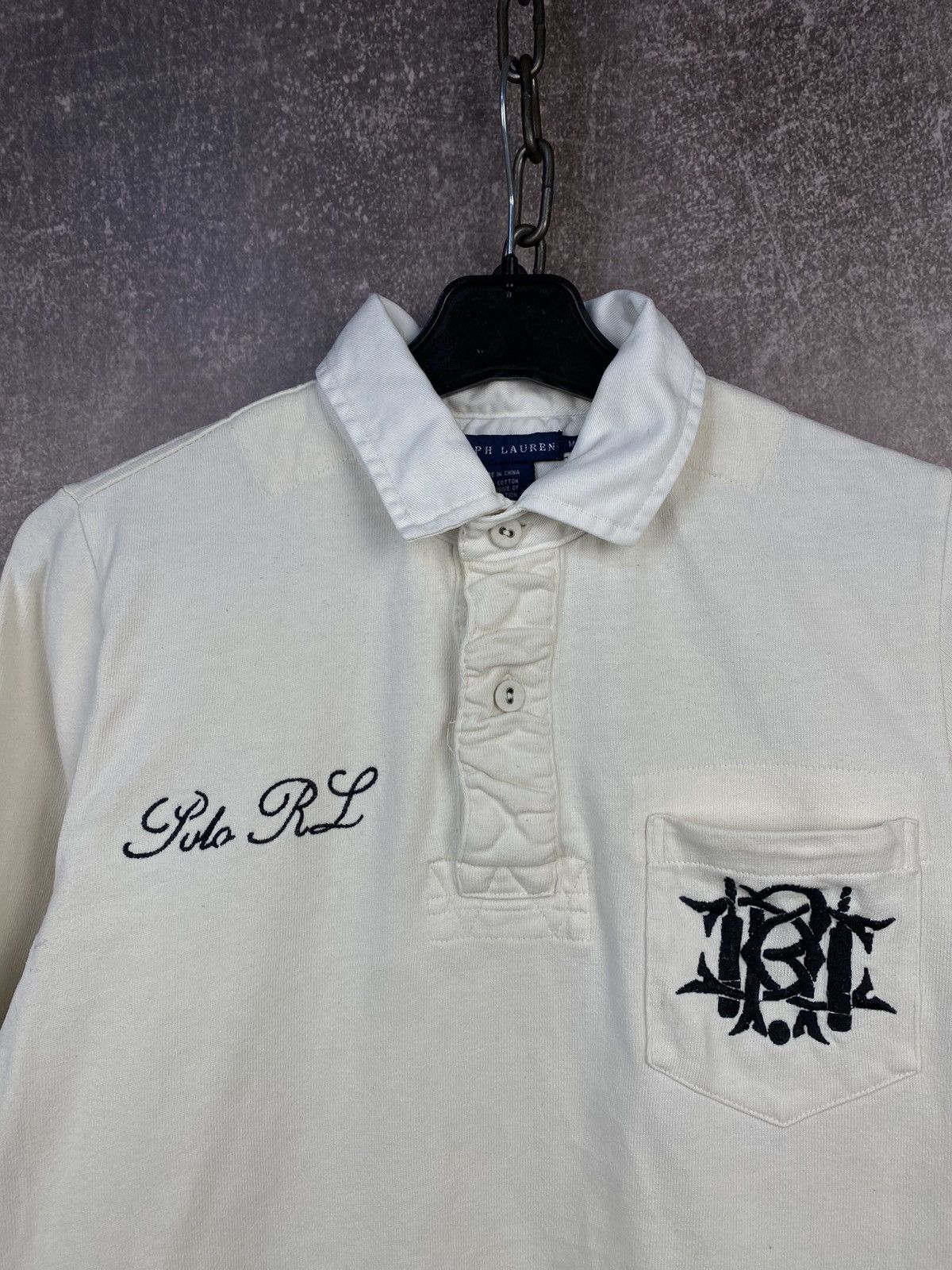 Polo Ralph Lauren Vintage POLO RALPH LAUREN Rugby Long Sleeve Size M / US 6-8 / IT 42-44 - 3 Thumbnail
