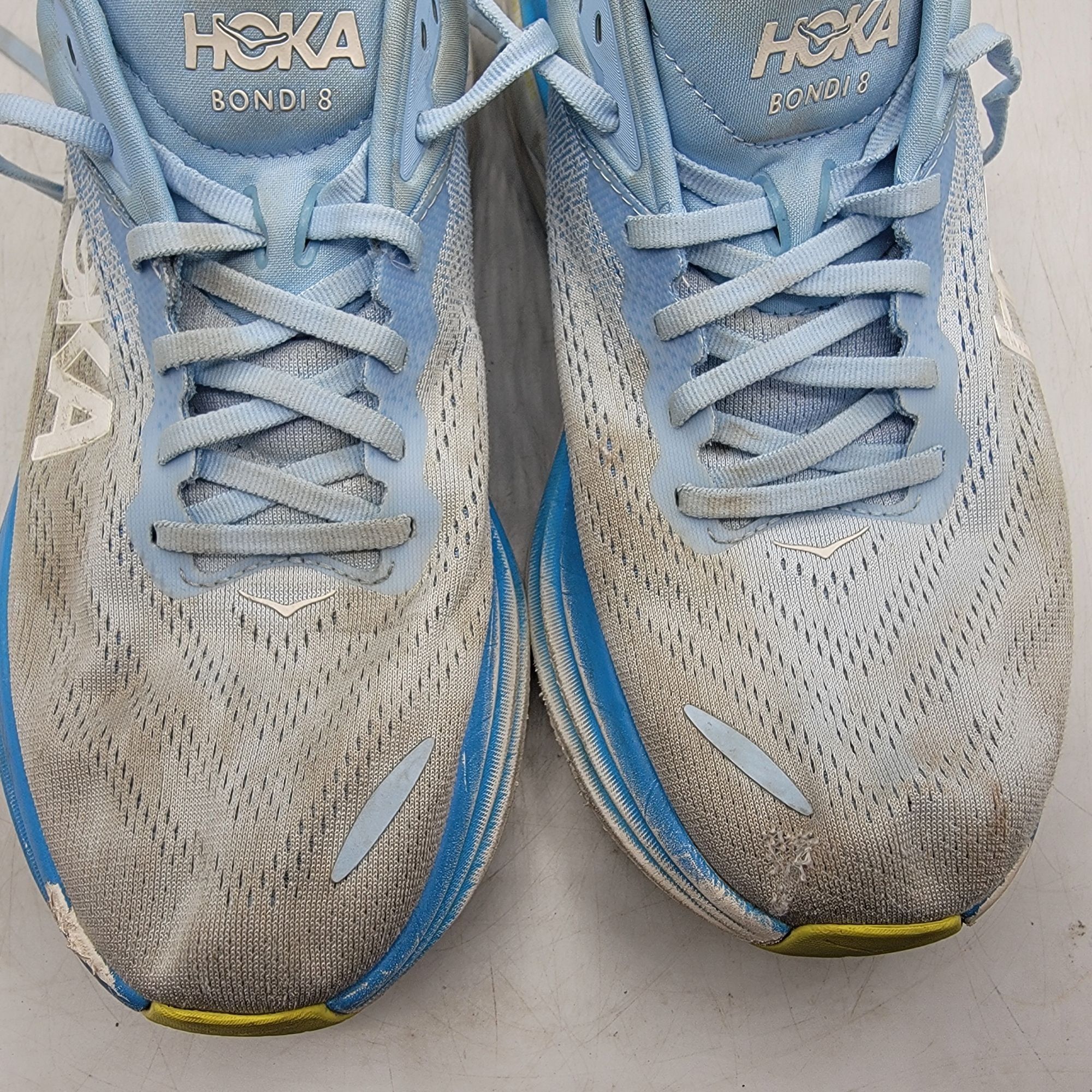Hoka Hoka One One Bondi 8 Mens 10.5 D Shoes Blue Running Gym Walk Size US 10.5 / EU 43-44 - 10 Thumbnail