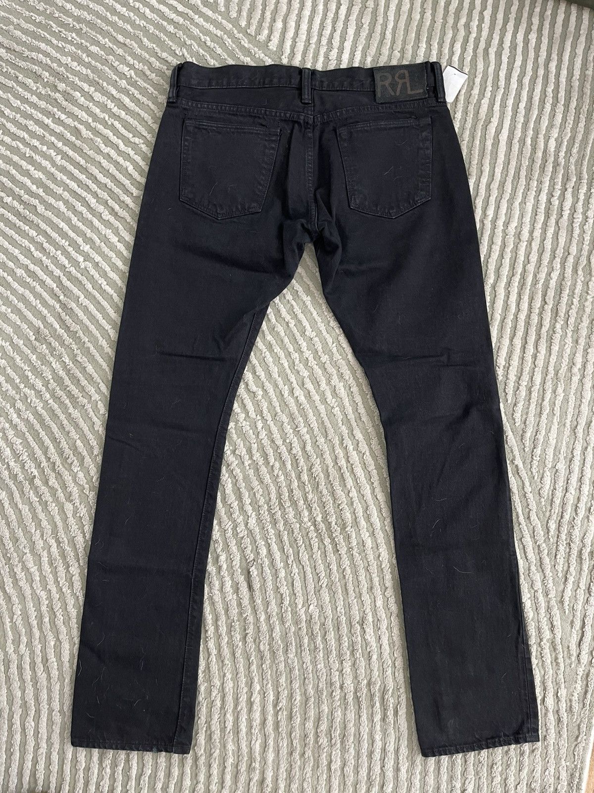 RRL Ralph Lauren Double RL RRL Black Denim Slim Size 31x34 Made in USA Size US 31 - 2 Thumbnail