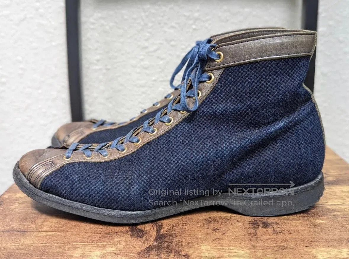 Clinch Boots CLINCH x NITEKLUB Indigo Sashiko Boxing Boots. Size US 9.5 / EU 42-43 - 4 Thumbnail