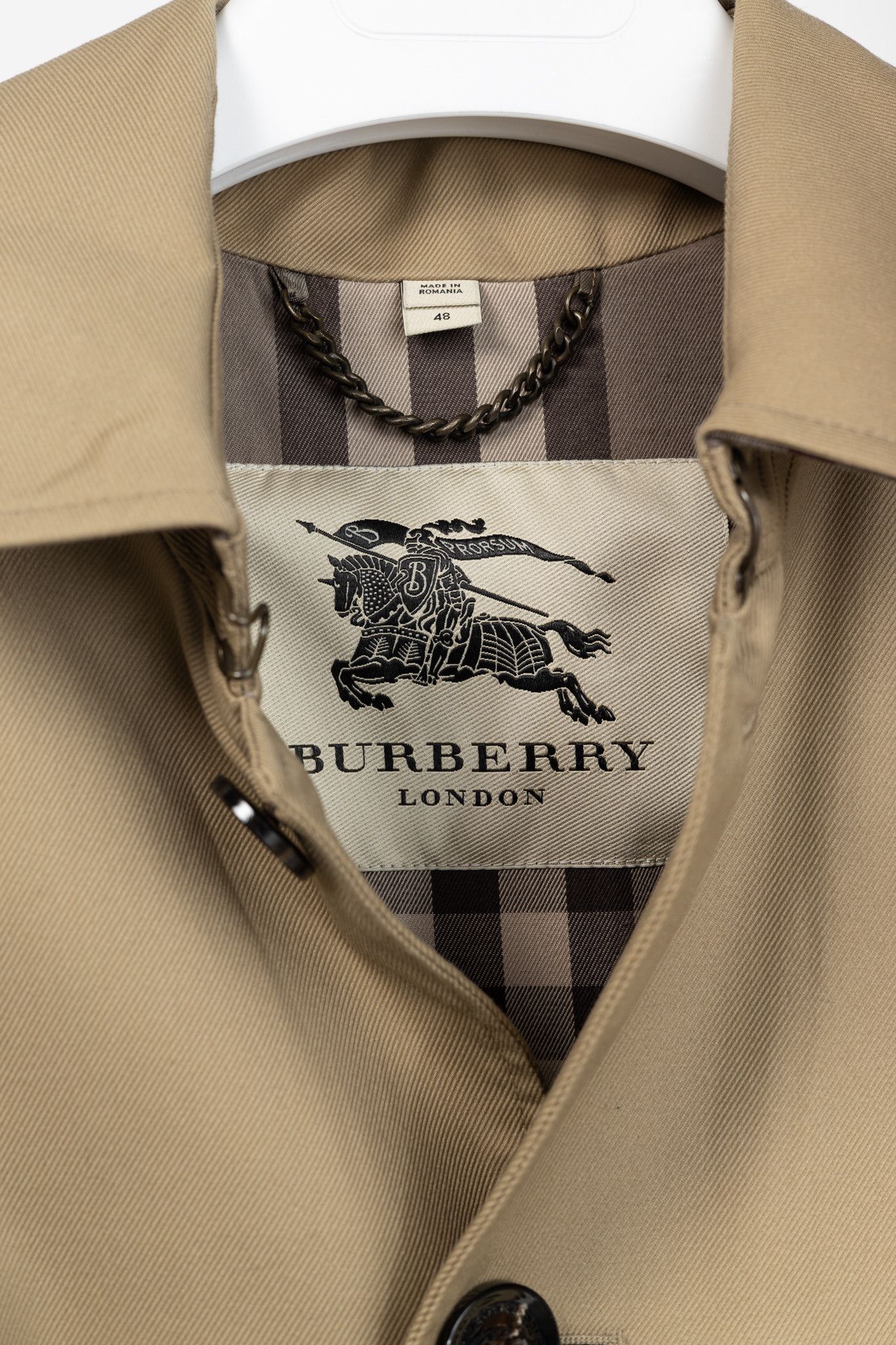 Burberry Burberry Khaki Cotton-Twill Belted Trench Coat Size US S / EU 44-46 / 1 - 4 Thumbnail