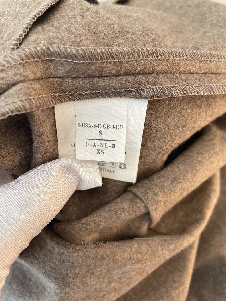 Brunello Cucinelli Brunello Cucinelli Beige Raw Wool Dress Size S / US 4 / IT 40 - 6 Thumbnail