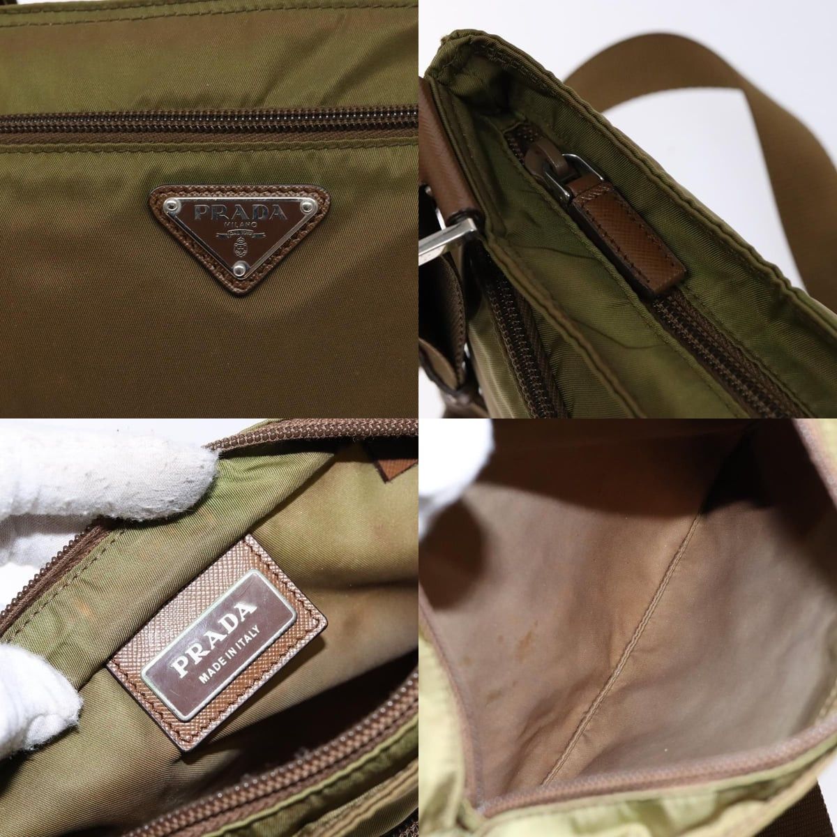 Prada PRADA Shoulder Bag Nylon Brown Silver Size ONE SIZE - 11 Thumbnail