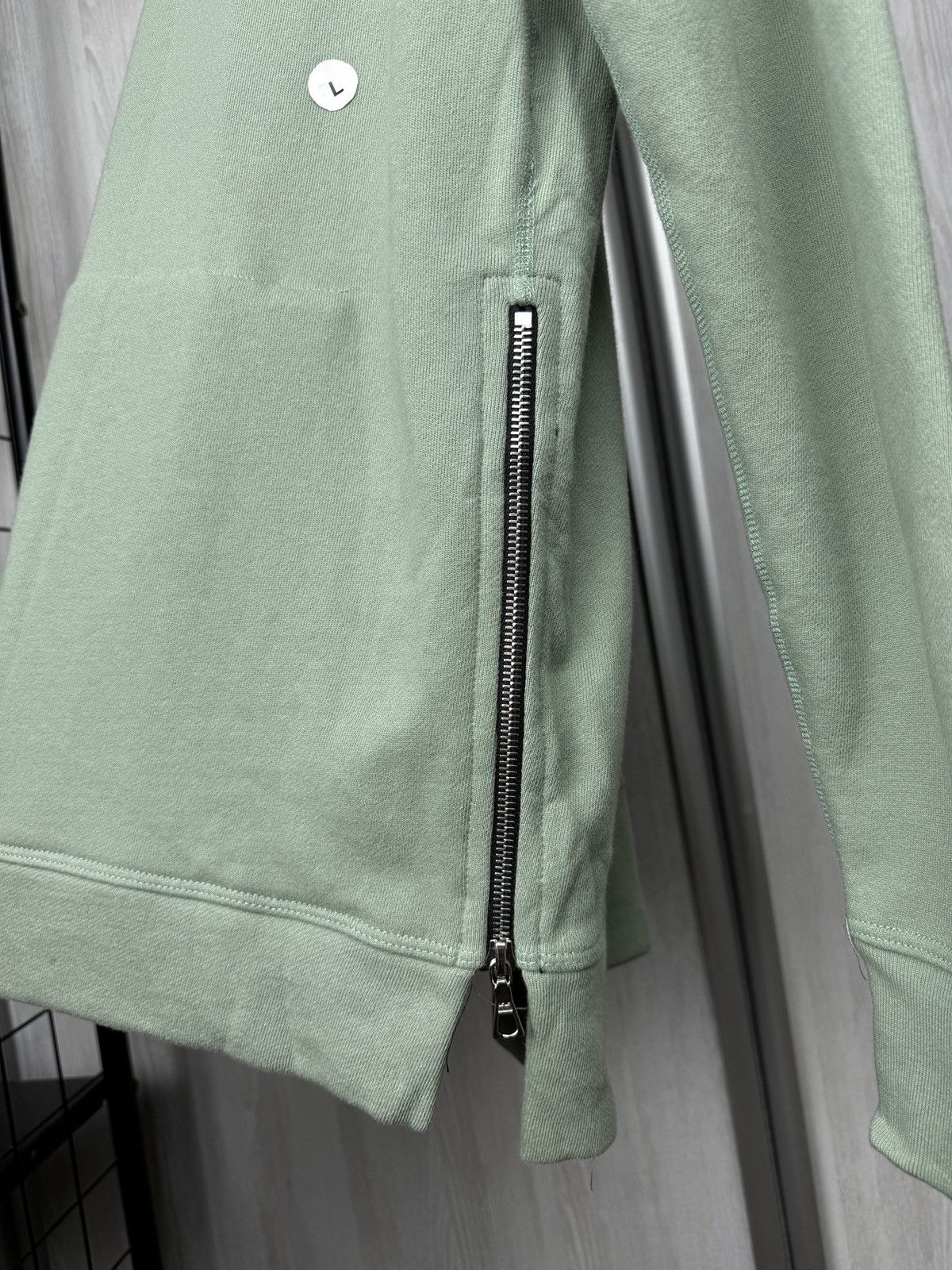 John Elliott John Elliott light green sides zippers made in USA hoodie Size US L / EU 52-54 / 3 - 7 Thumbnail