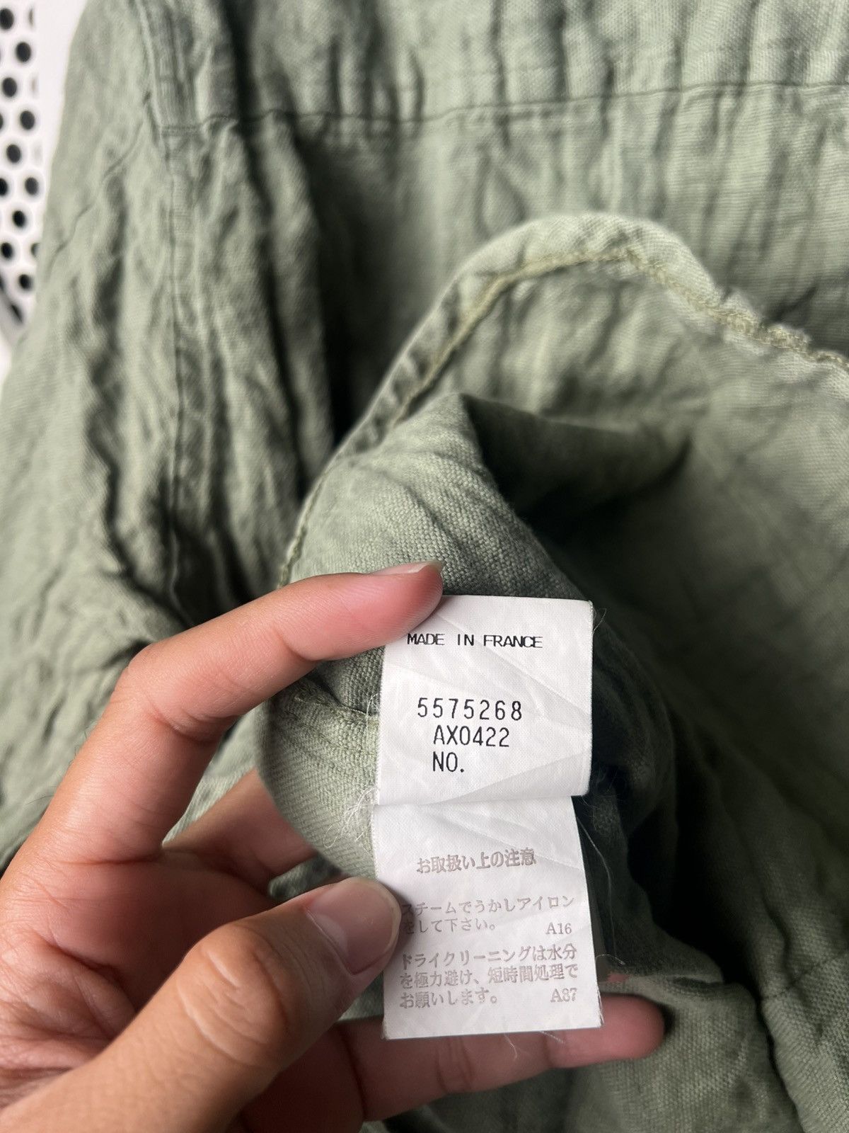 Christophe Lemaire AW 2000 Archive Christophe Lemaire Crinkled Green Shirt Size US M / EU 48-50 / 2 - 7 Thumbnail