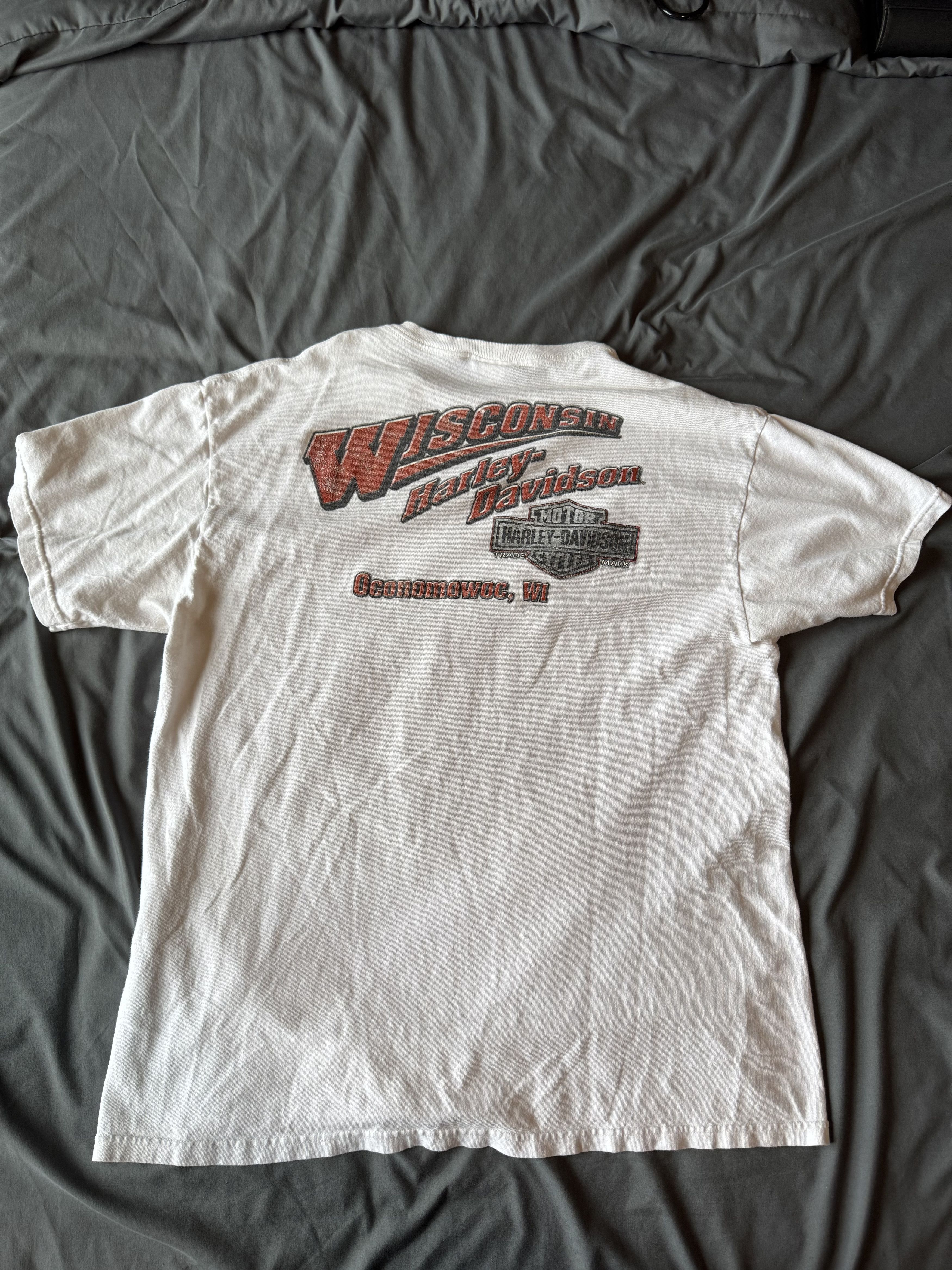 Harley Davidson White Harley-Davidson Size US L / EU 52-54 / 3 - 5 Thumbnail