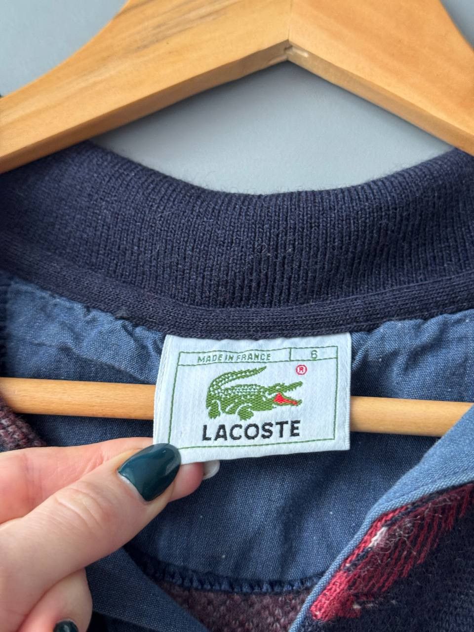 Lacoste Vintage Lacoste Wool Knit Polo Sweater Rugby Striped 90s Size US L / EU 52-54 / 3 - 6 Thumbnail