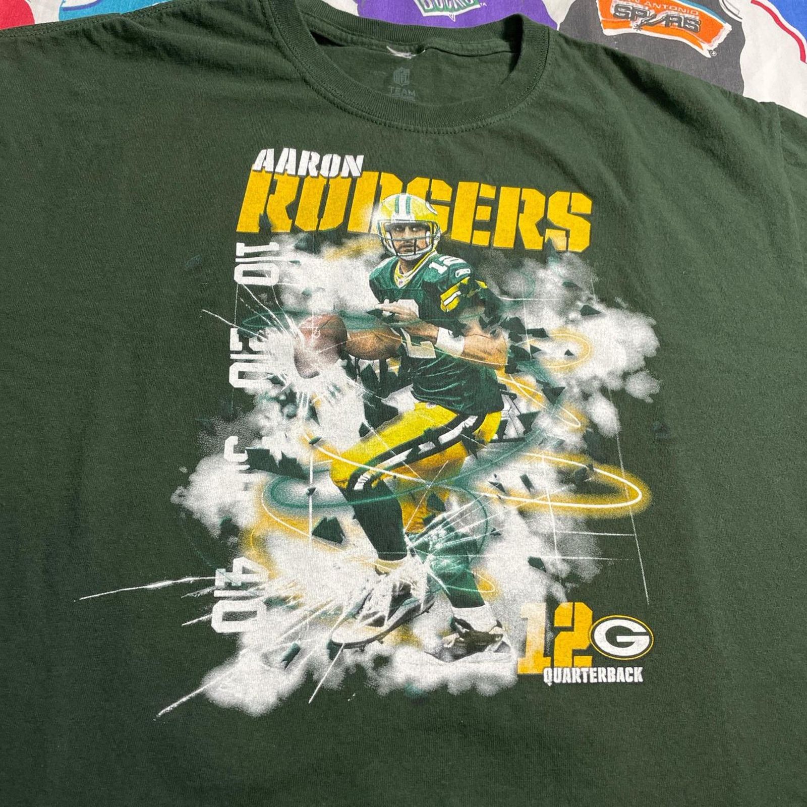 NFL Y2K NFL Aaron Rodgers Green Bay Packers Super Bowl Tee Size US L / EU 52-54 / 3 - 3 Thumbnail