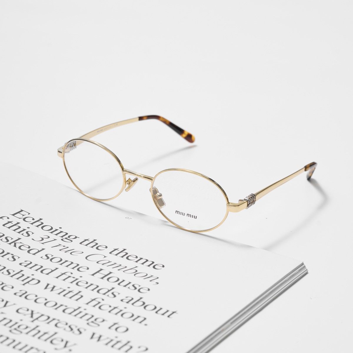 Miu Miu MIU MIU 0MU 50ZV 5AK1O1 GLASSES Size ONE SIZE - 1 Thumbnail