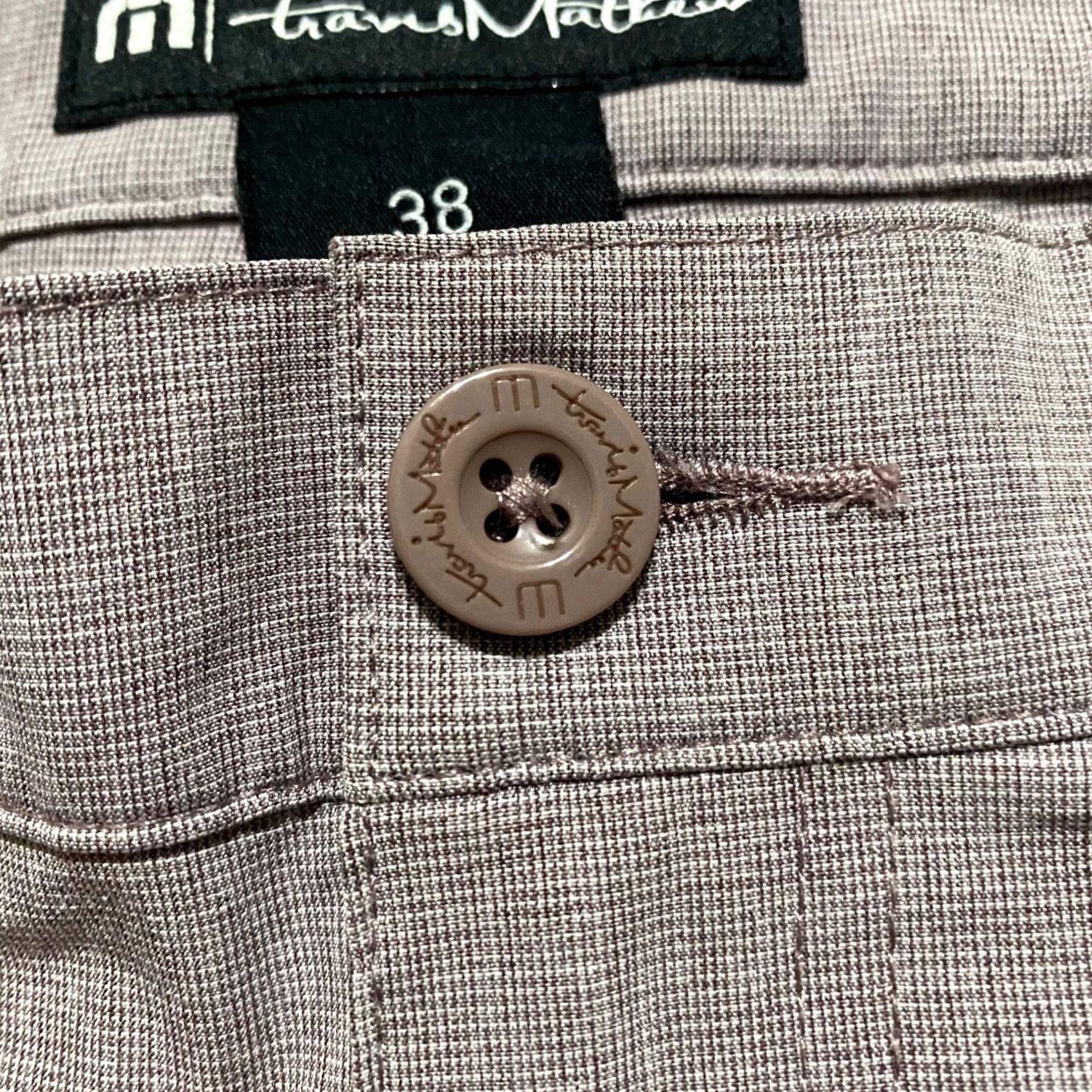 TravisMathew Travis Mathew Mens Shorts Gray Chino Inseam 10" Pockets Outdoor Casual Button Front Flat Front 38 Inseam 10 38 Gray Men Size US 38 / EU 54 - 7 Thumbnail