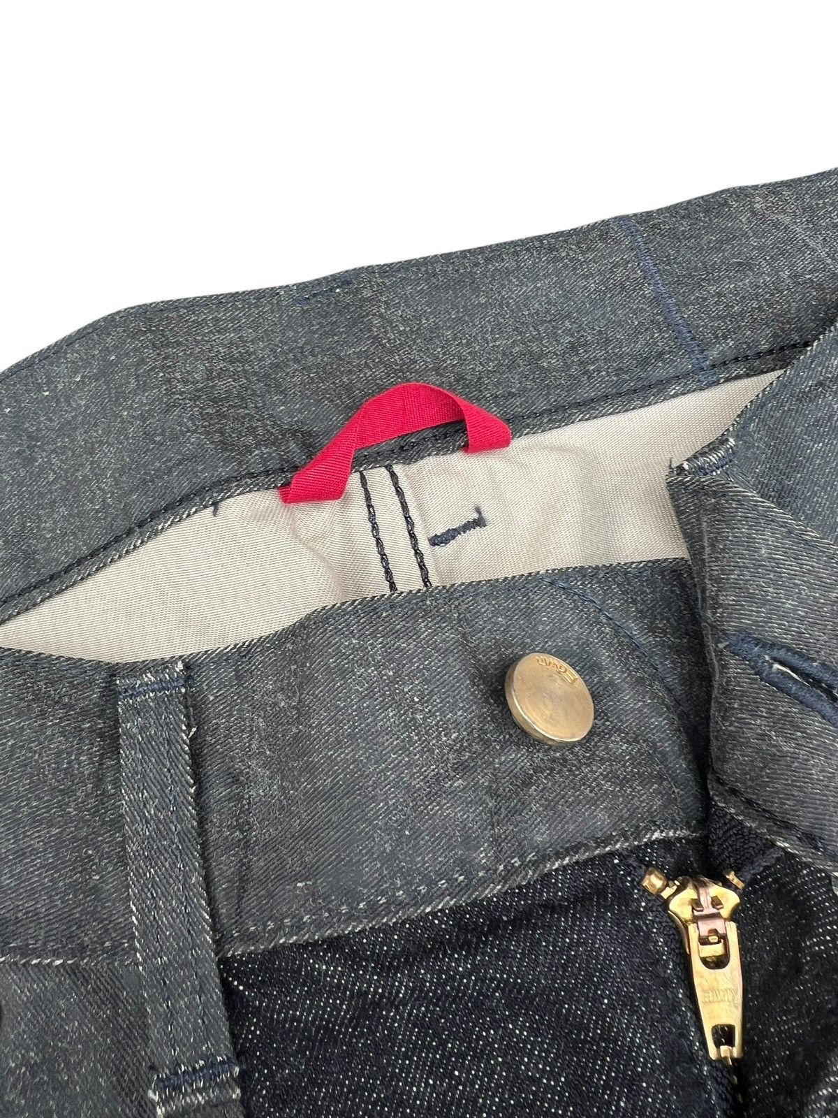 Edwin Vintage Y2K Edwin 503SS4 Waxed Denim Flare Westerner Jeans Size US 33 - 5 Thumbnail