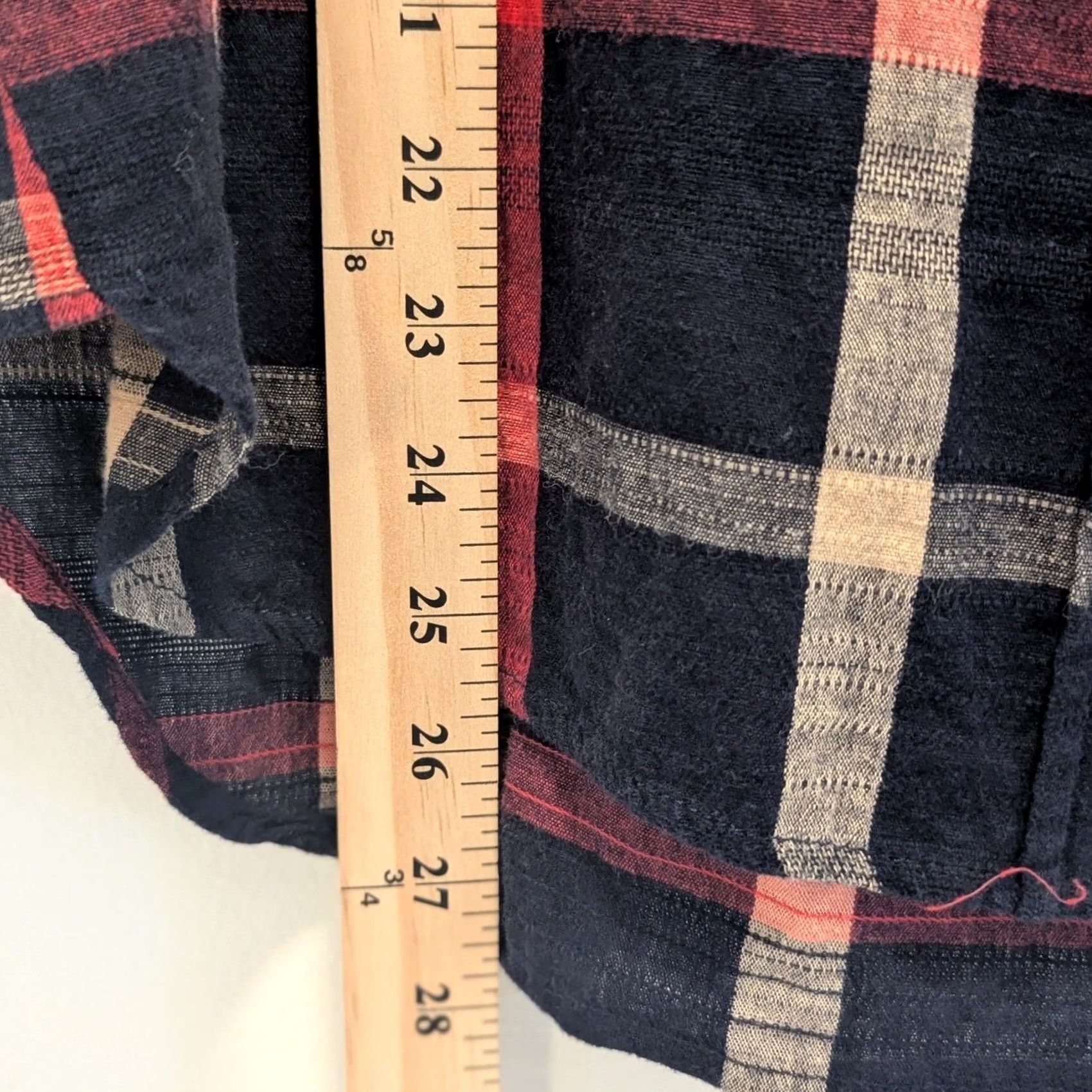 Vintage Orange Creek Plaid Button Down Shirt Navy Red Tan Long Sleeve Cotton Women Sz M Size M / US 6-8 / IT 42-44 - 8 Thumbnail