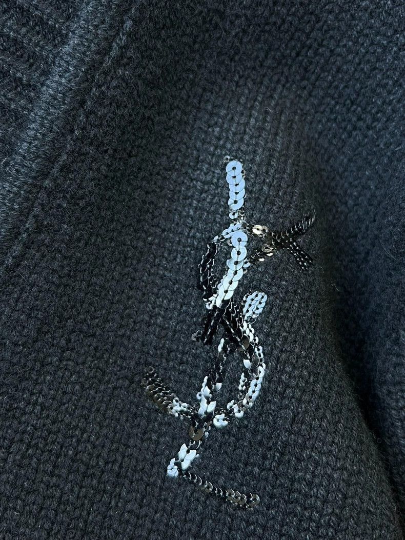 Saint Laurent Paris Saint Laurent Paris Cashmere sequin cardigan jacket-2506 Size US S / EU 44-46 / 1 - 3 Thumbnail