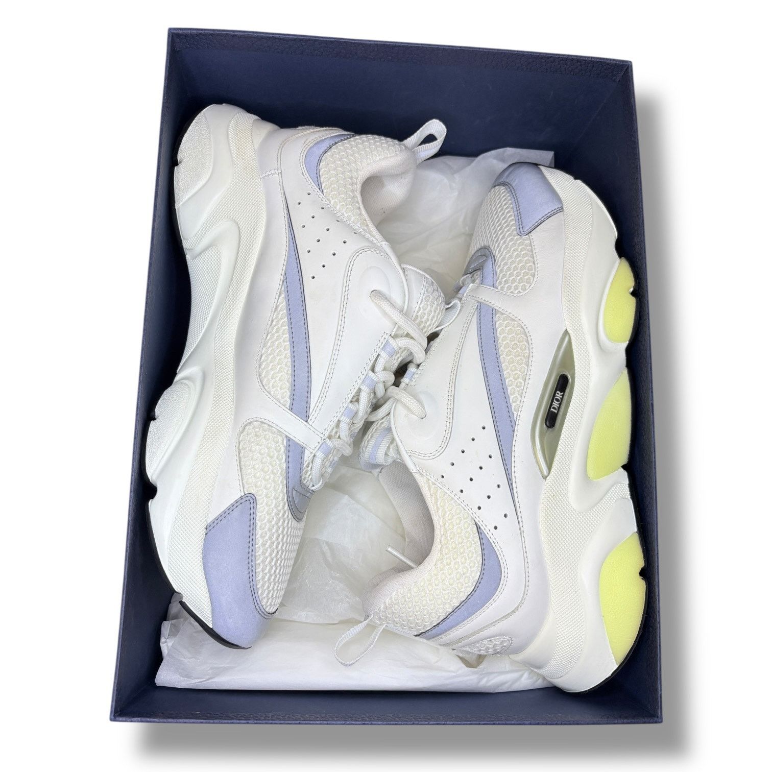 Dior Dior B22 Reflective Low Top White Sneakers | Size 44 (11US) Size US 11 / EU 44 - 1 Thumbnail