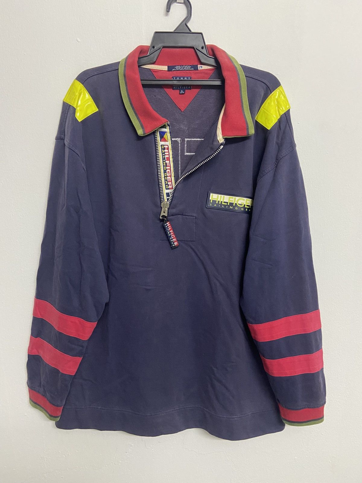 Tommy Hilfiger Tommy Hilfiger Sailing Gear Vintage rugby Shirt Size US XL / EU 56 / 4 - 2 Thumbnail