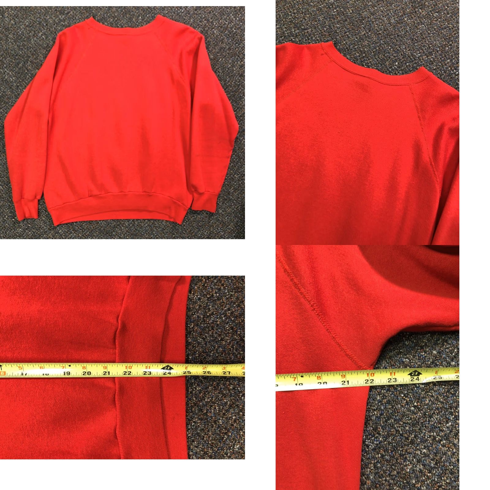 NCAA VINTAGE Wisconsin Badgers Raglan Sweatshirt 80’s College NCAA Sports Football Shirt Mens Large Red Size US L / EU 52-54 / 3 - 8 Thumbnail