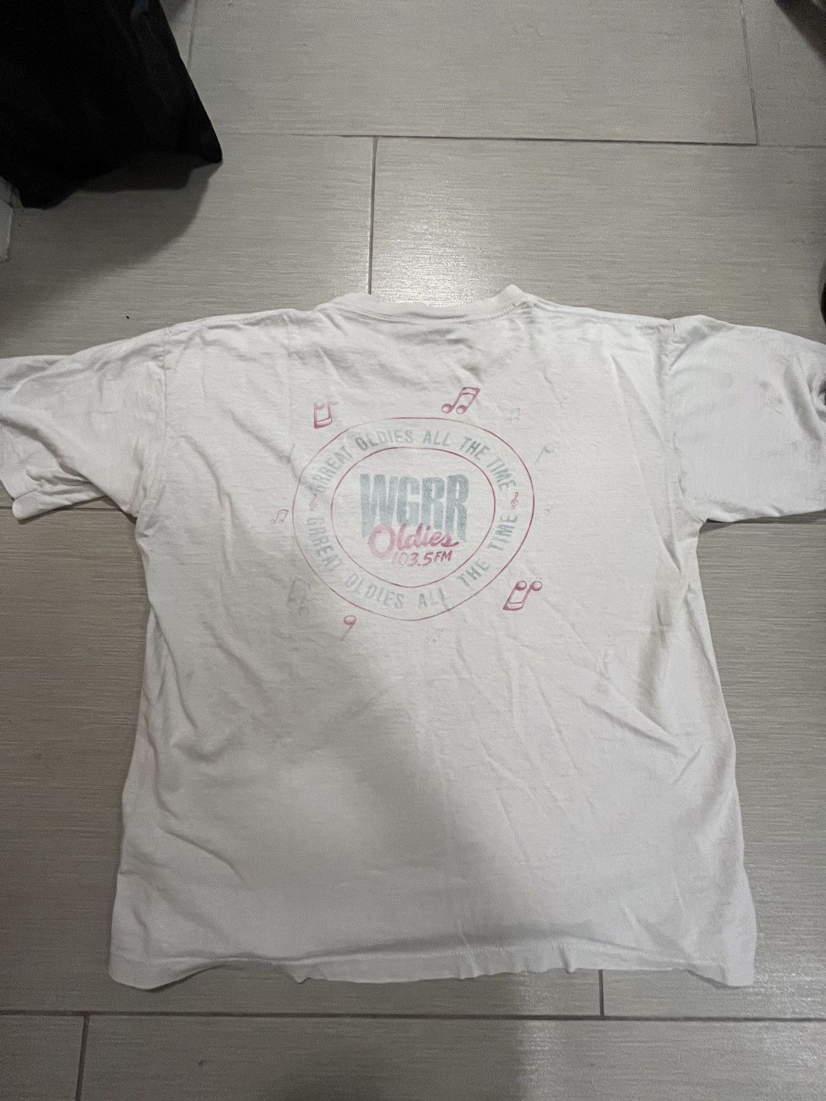 Vintage Vintage 90’s White Radio Station Tee Size US M / EU 48-50 / 2 - 2 Thumbnail