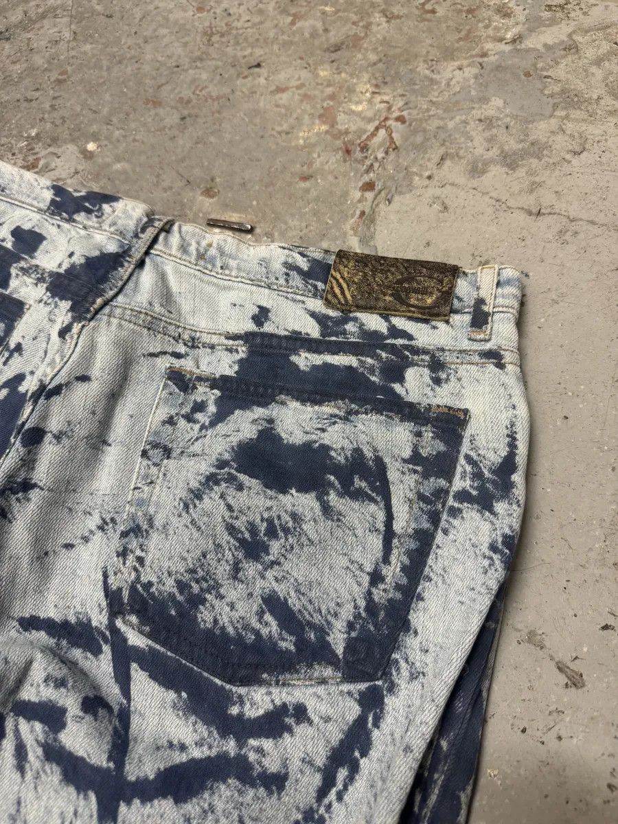 Just Cavalli 2000s Cavalli Blue Blurred Denim Jeans Size US 32 / EU 48 - 6 Thumbnail