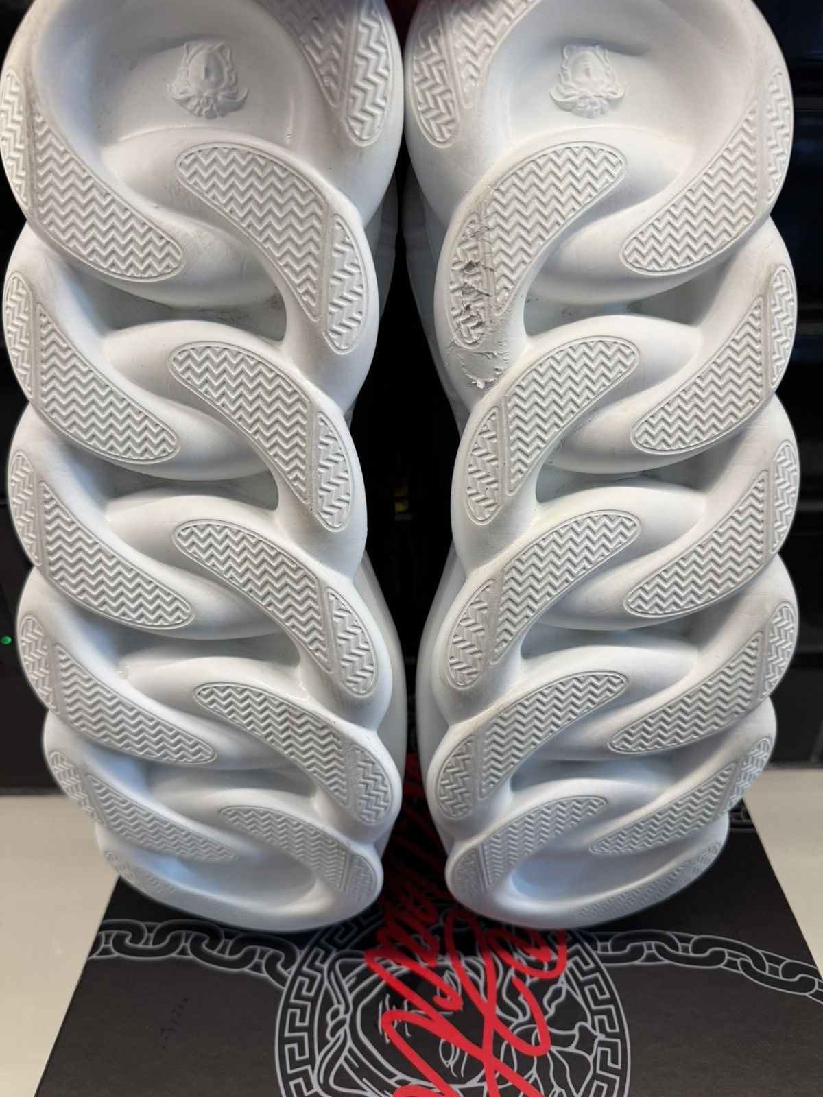 Versace Versace Chain Reaction Sneakers Green/Yellow Size US 13 / EU 46 - 10 Thumbnail
