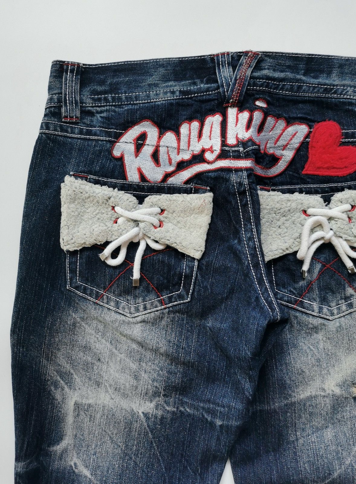 Japanese Brand Roughing The Vintage Standard Distressed Jeans Size 31" - 4 Thumbnail