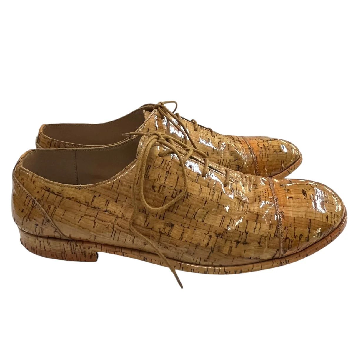 Maison Margiela Enamel Cork Straight Tip Shoes Size US 10 / IT 40 - 4 Thumbnail